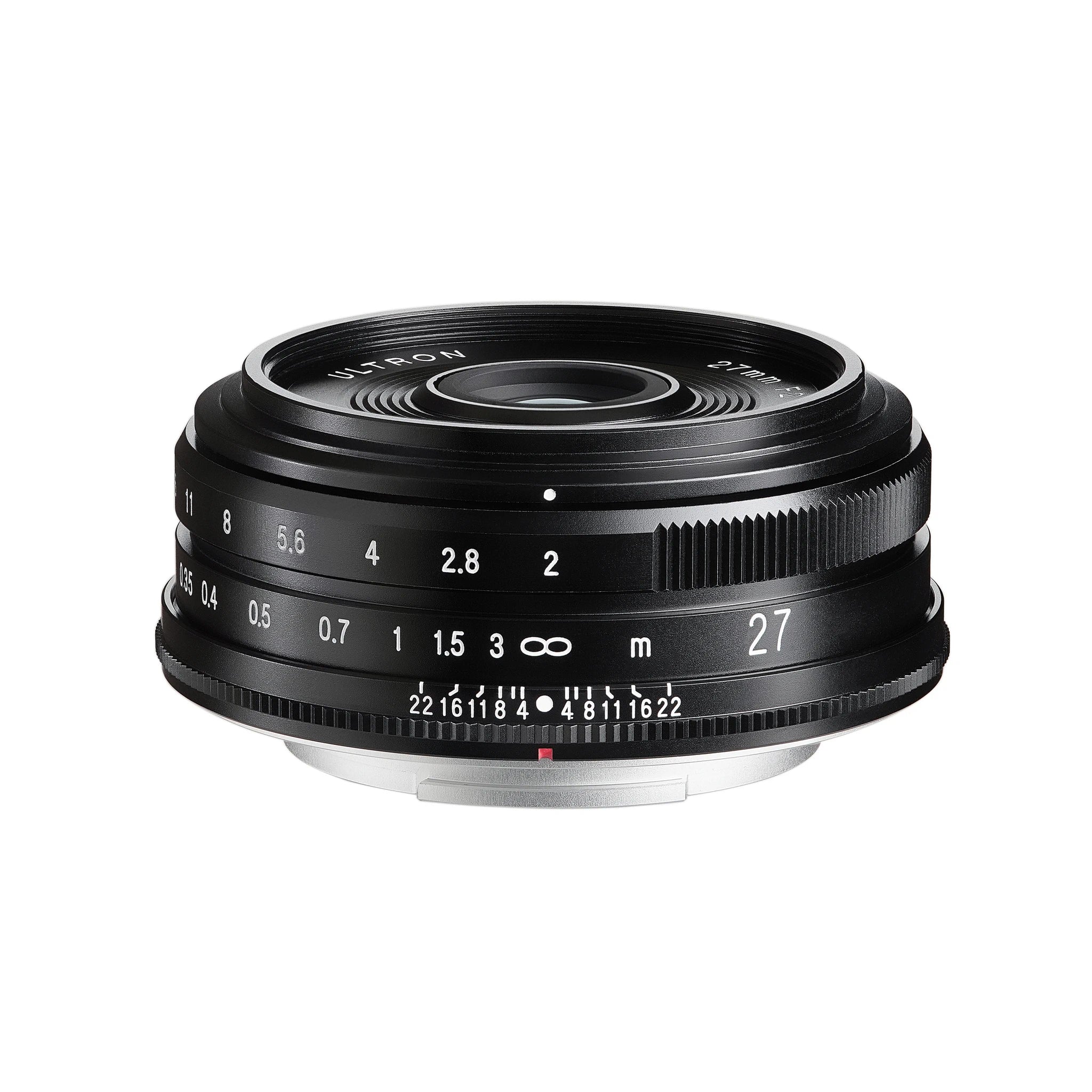Objectif Voigtlander 27mm f2 ULTRON Fuji X Monture Noir