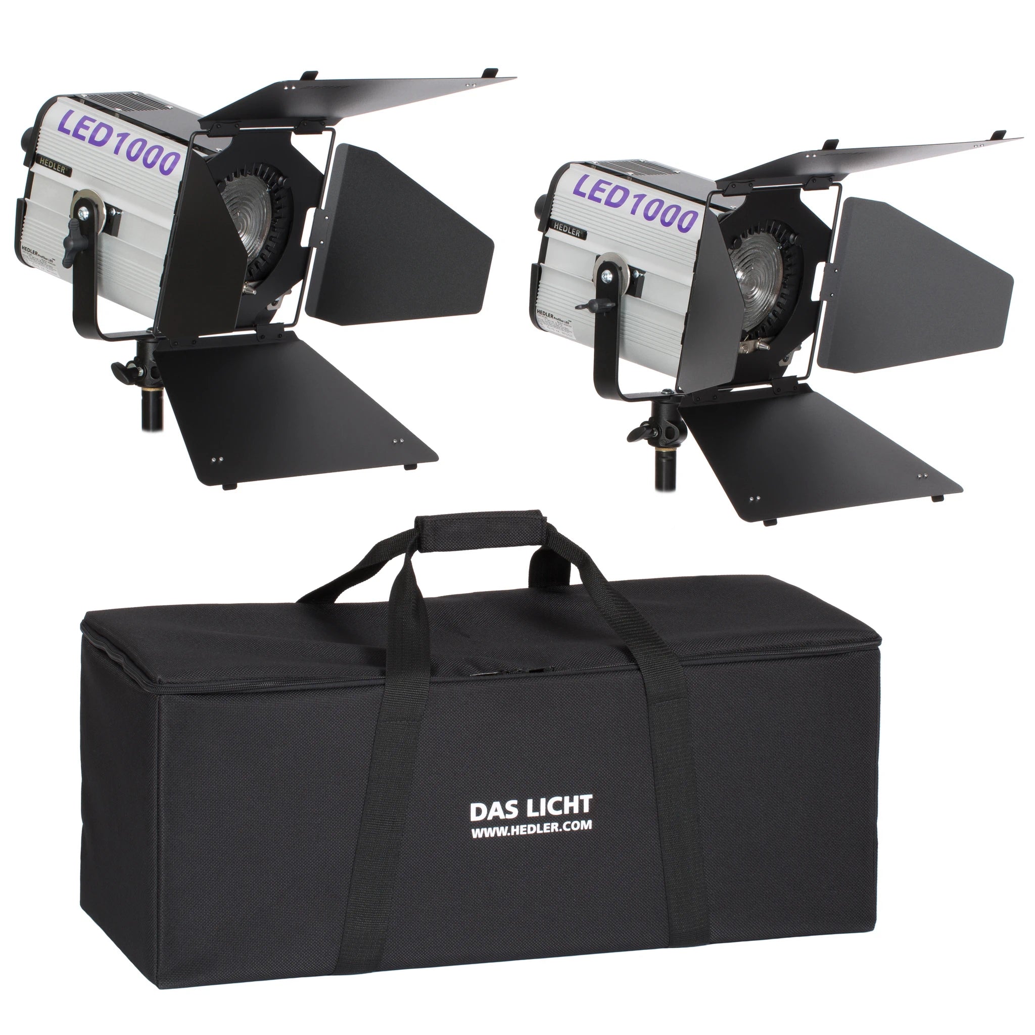 Hedler Profilux LED 1000 Kit de iluminación de 2 cabezales