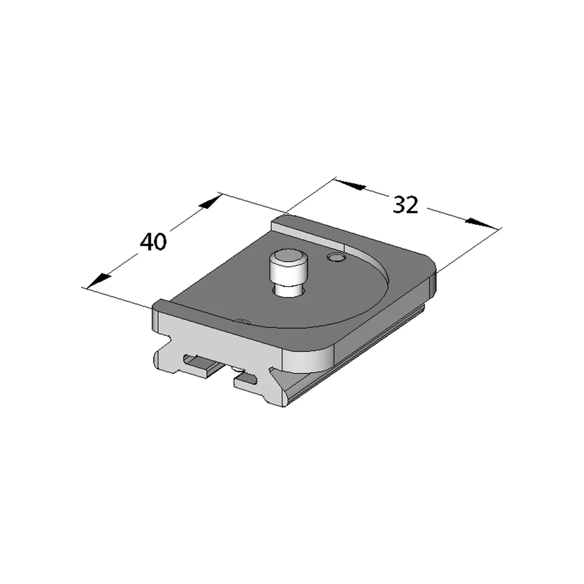Arca Swiss MonoballFix Quick Release Camera Plate - Leica M2 to M7 802262