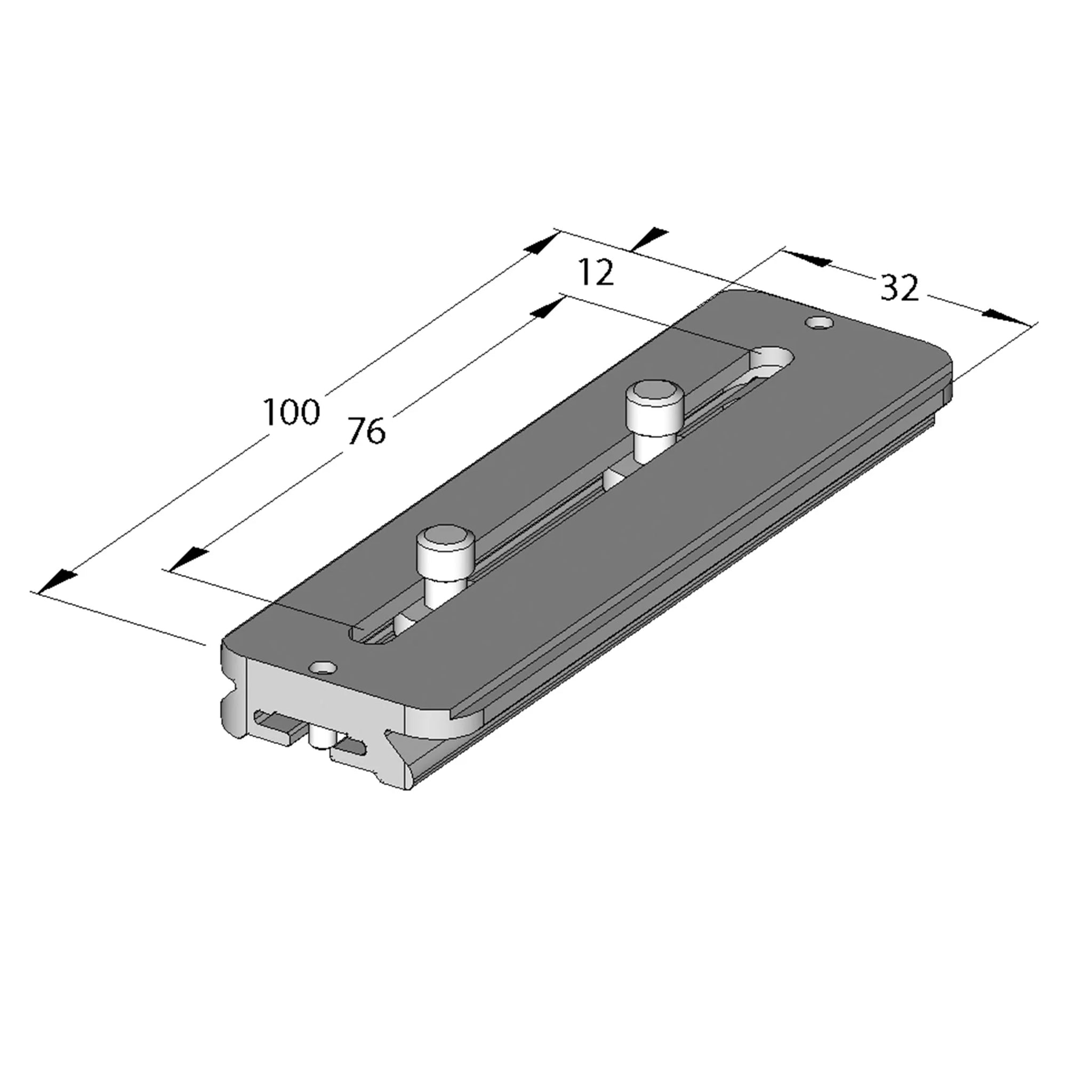 Arca Swiss MonoballFix 100 Quick Release Camera Plate 100 x 32mm 802283