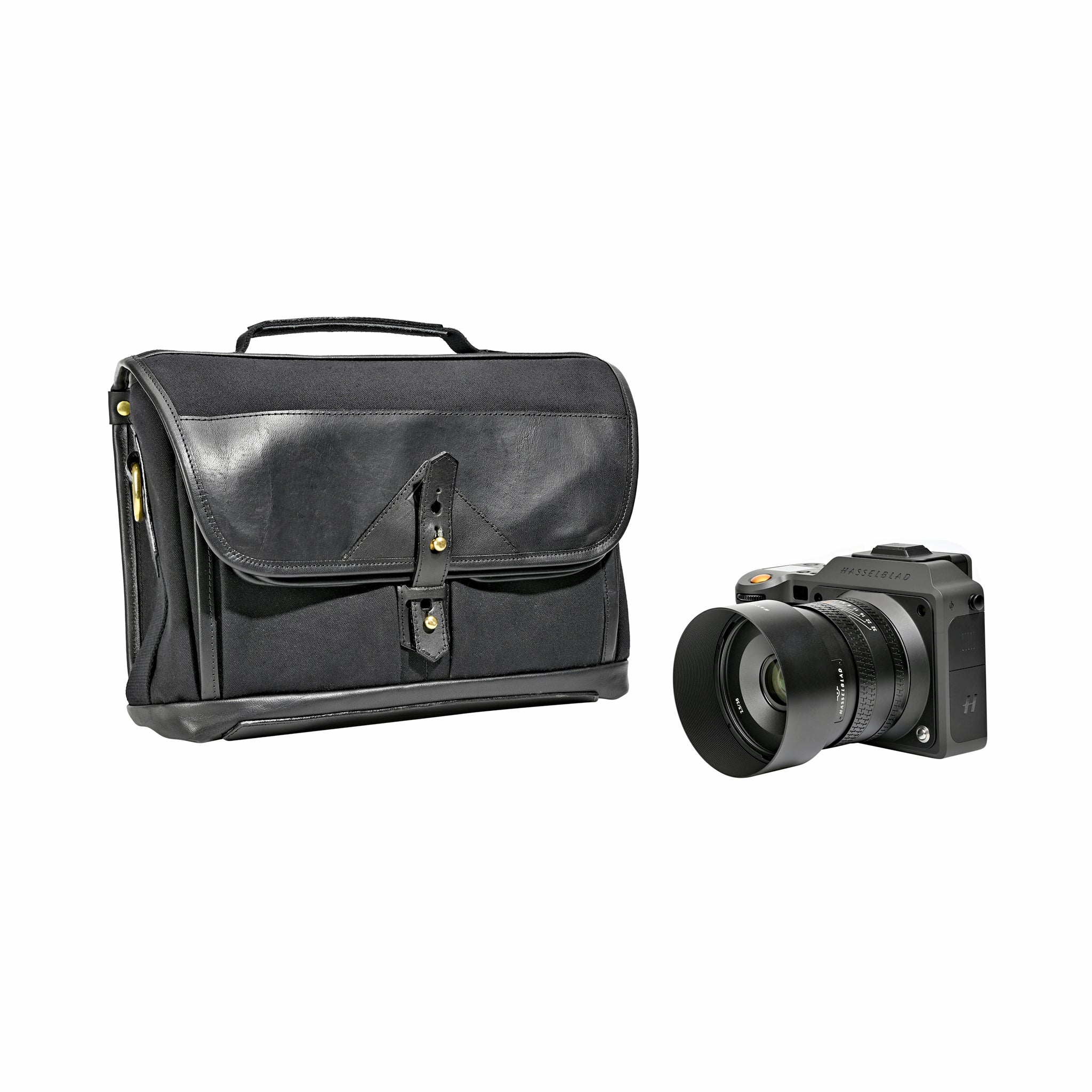 Sacoche Fogg Last Waltz Tissu Noir et Cuir Noir