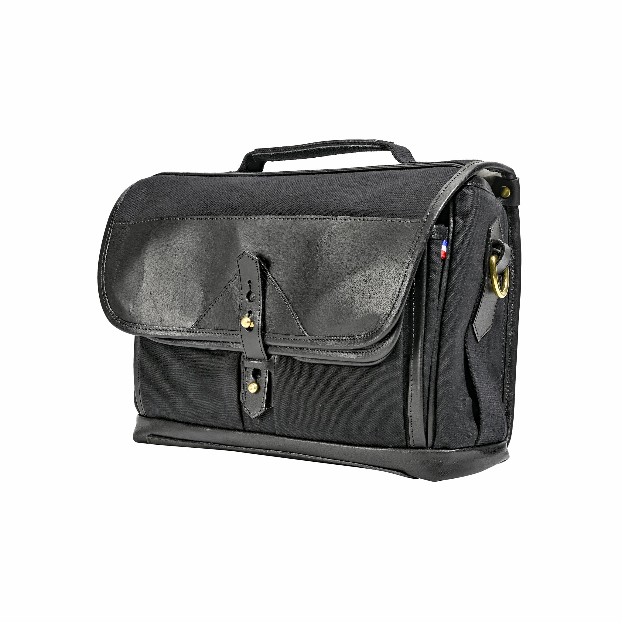 Sacoche Fogg Last Waltz Tissu Noir et Cuir Noir