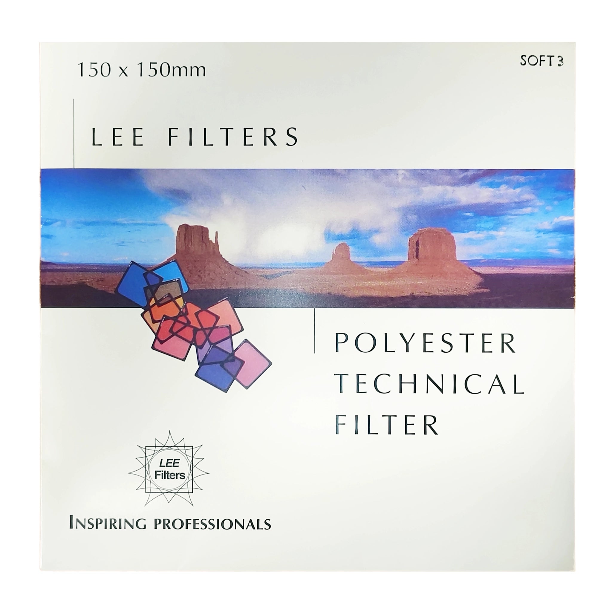 LEE FILTERS 150mm x 150mm Soft 3 Polyester Filter