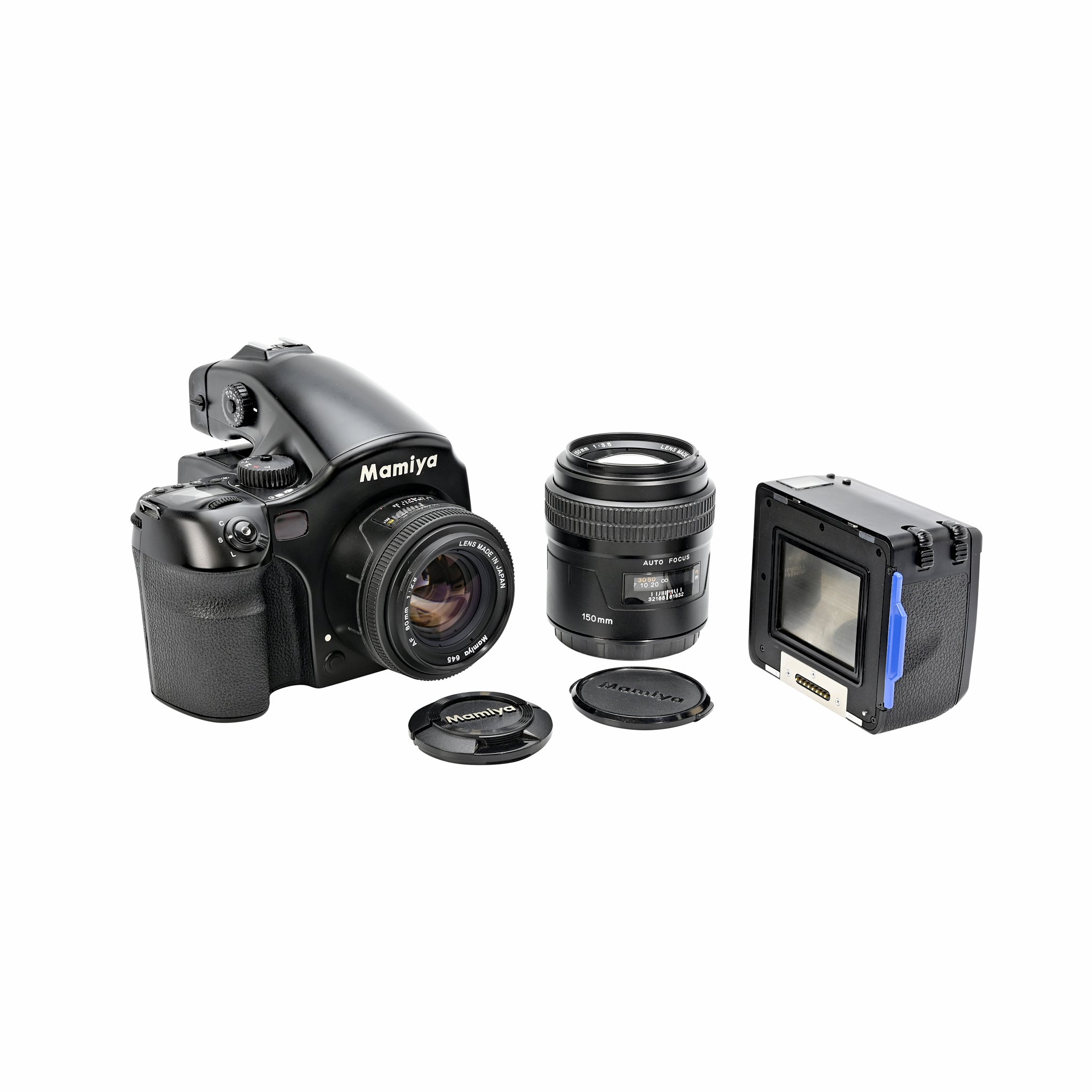 Mamiya 645 AFD Camera Kit with 80mm f2.8, 150mm f3.5 Lenses & 2x HM401 Film Back