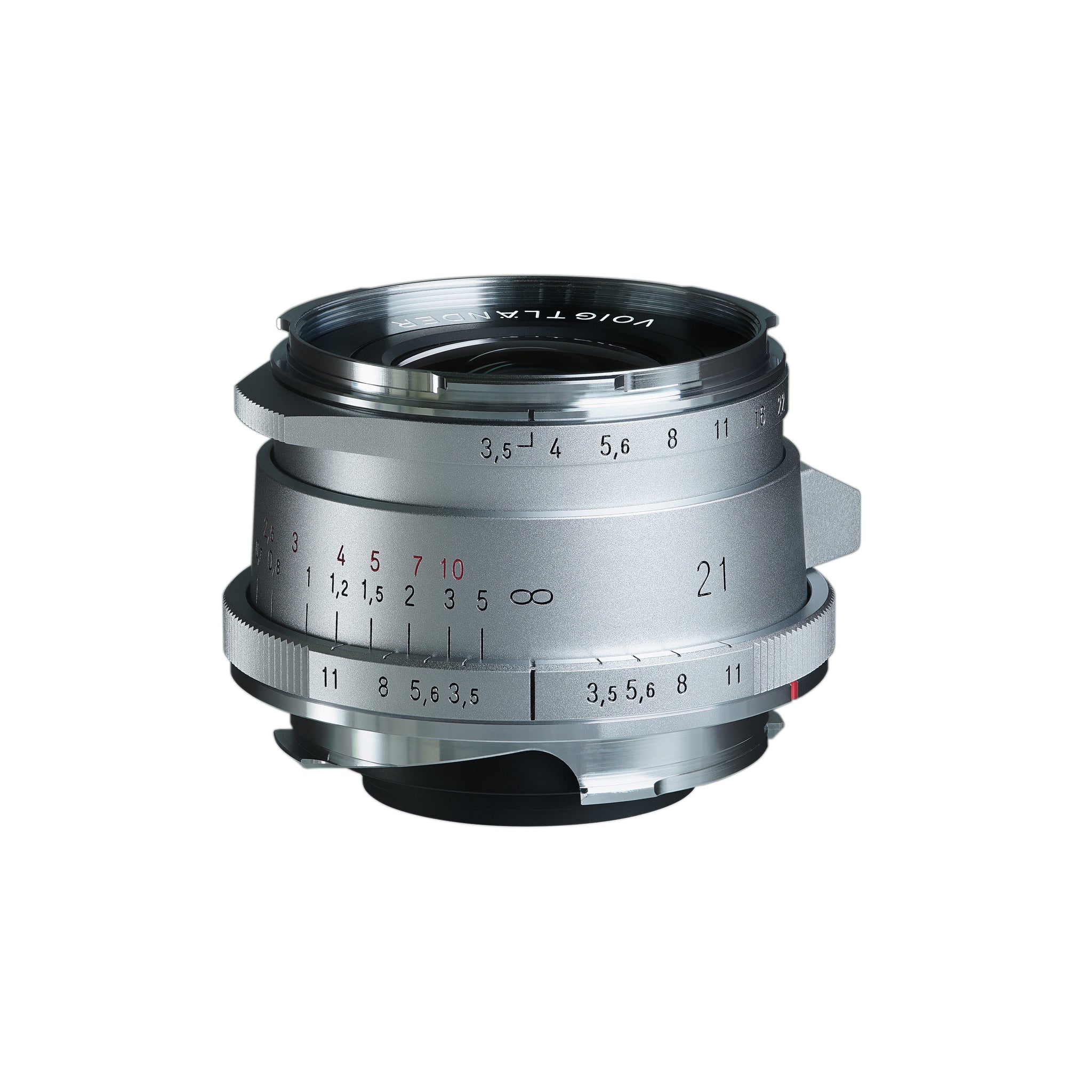 Voigtlander 21mm f3.5 VM ASPH Vintage Line Color-Skopar Type II Silver Lens