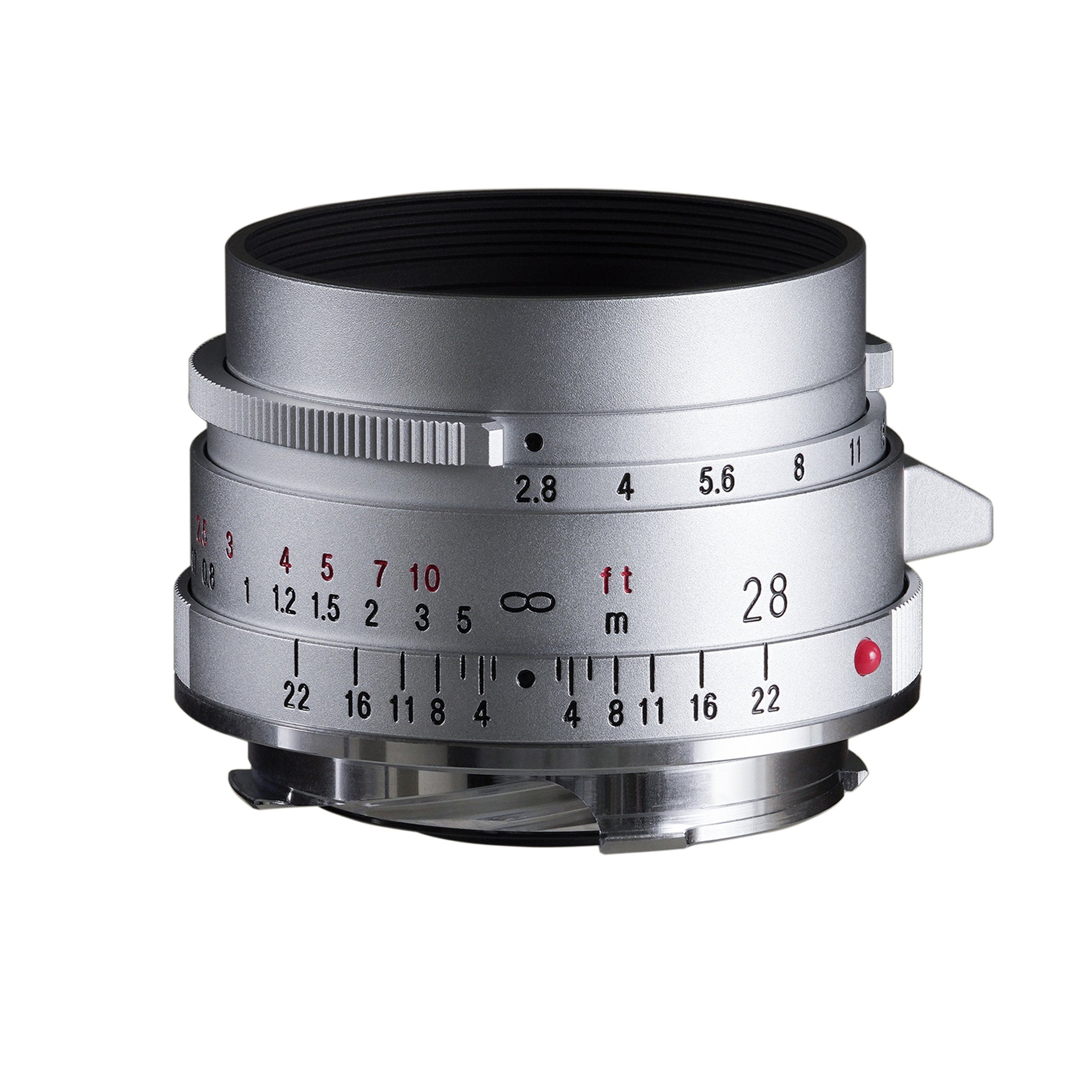 Voigtlander 28mm f2.8 COLOR-SKOPAR Aspherical VM Lens Type II Silver