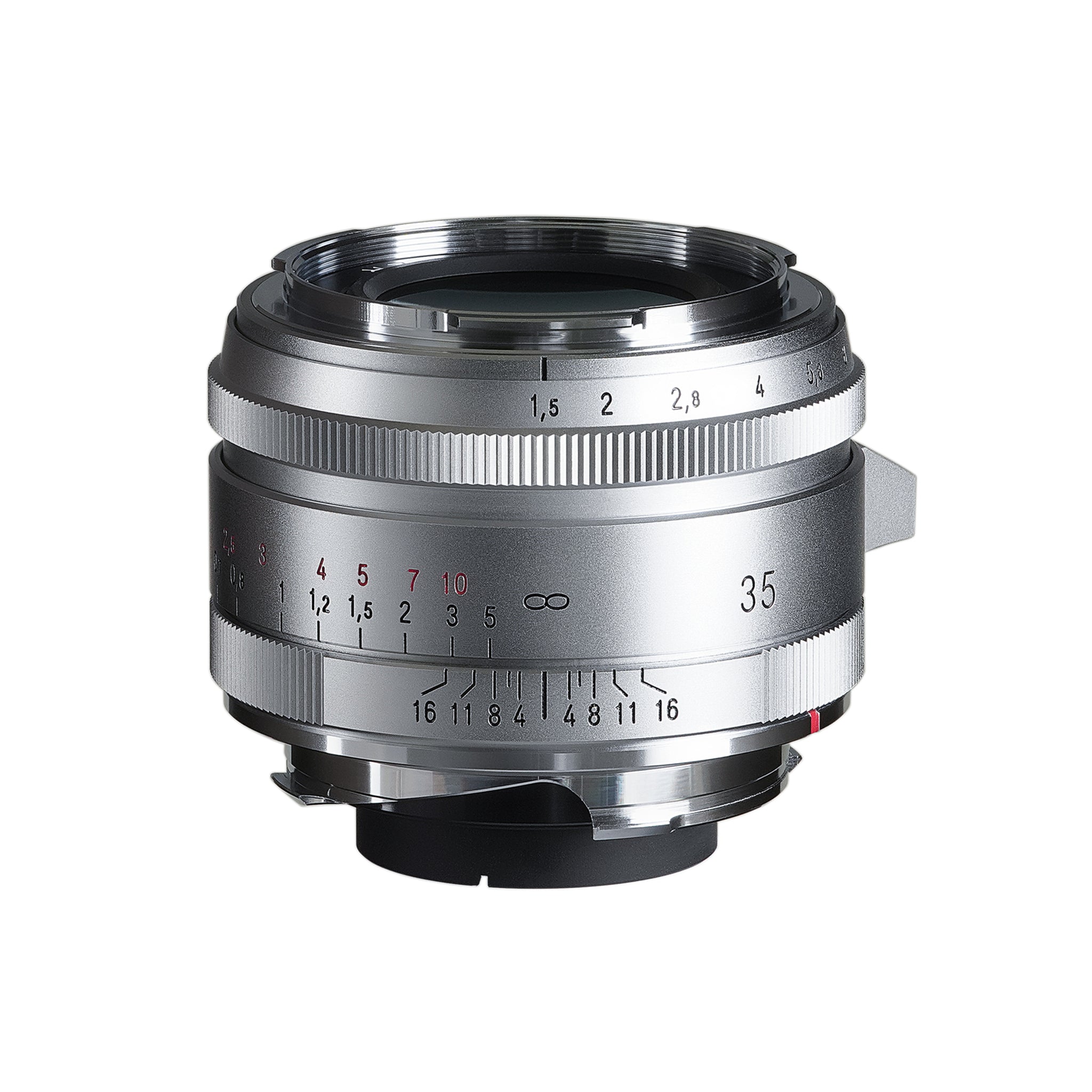 Voigtlander 35mm f1.5 VM ASPH Vintage Line Nokton Type II Silver Lens