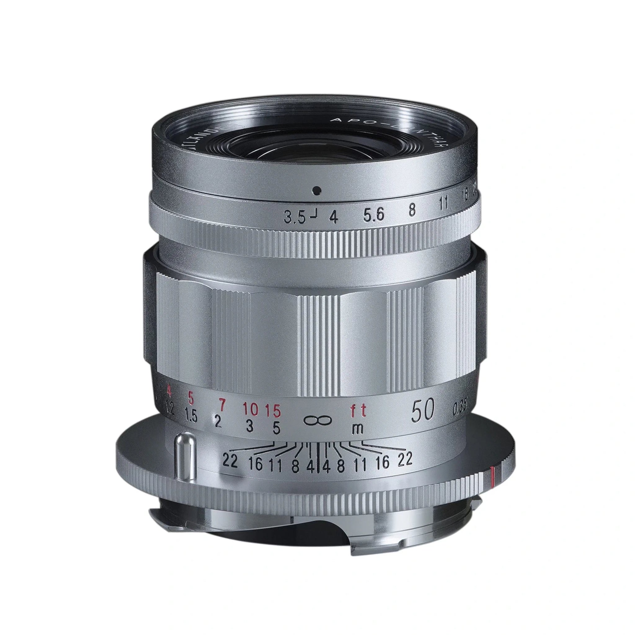 Voigtlander 50mm f3.5 APO-LANTHAR VM Type II Silver Lens