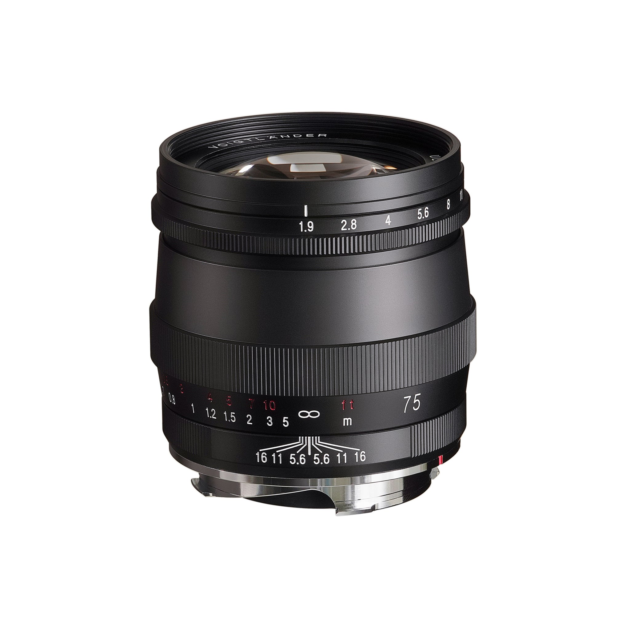 Objectif Voigtlander 75 mm f1.9 Ultron VM MC noir mat