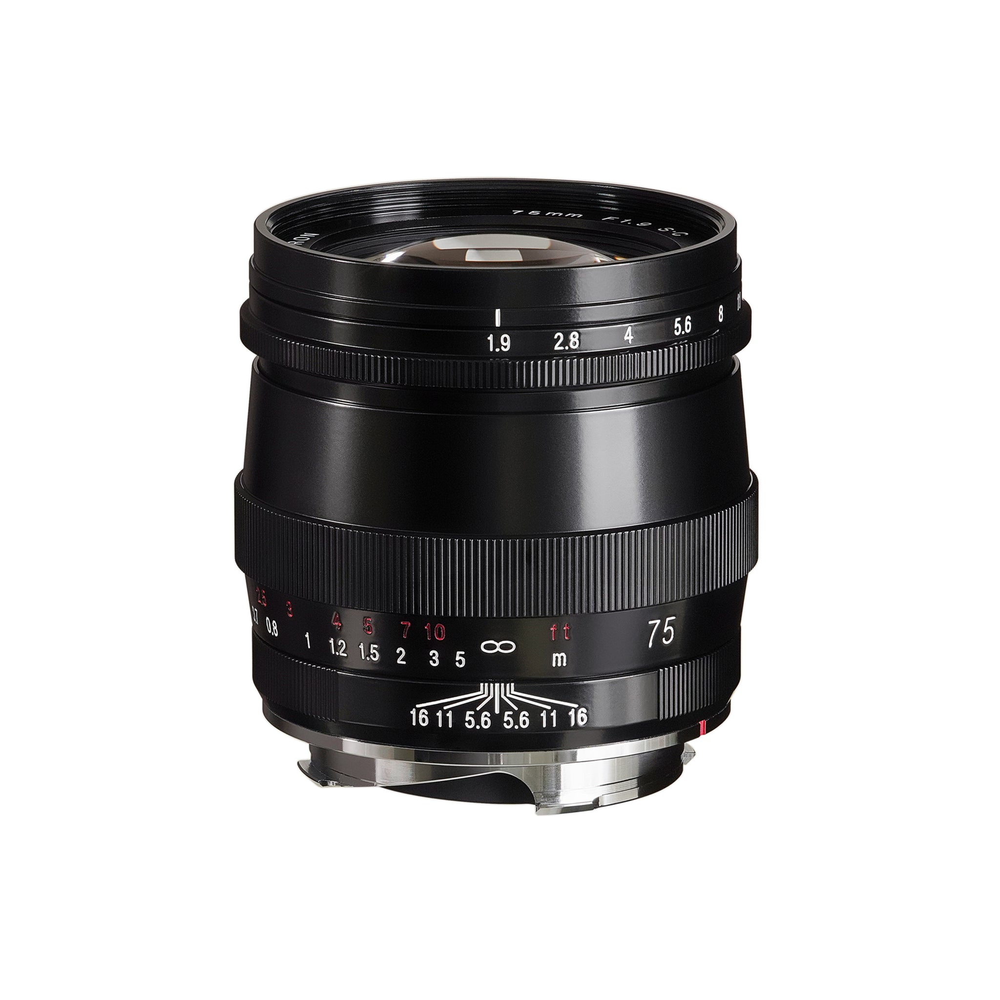 Objectif Voigtlander 75mm f1.9 Ultron VM SC Noir
