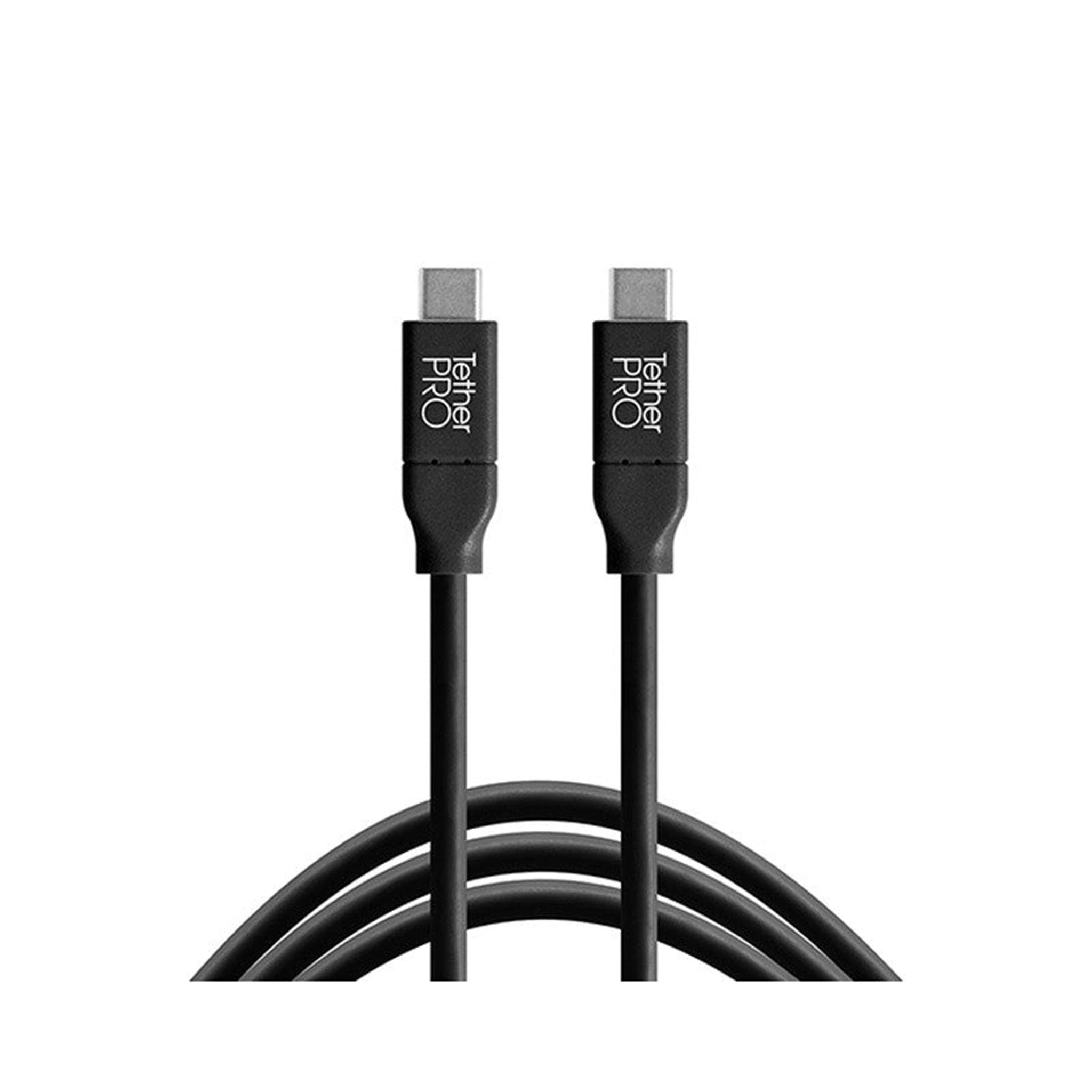 TetherTools CUC06-BLK TetherPro USB-C to USB-C, 6' (1.8m) Black Cable