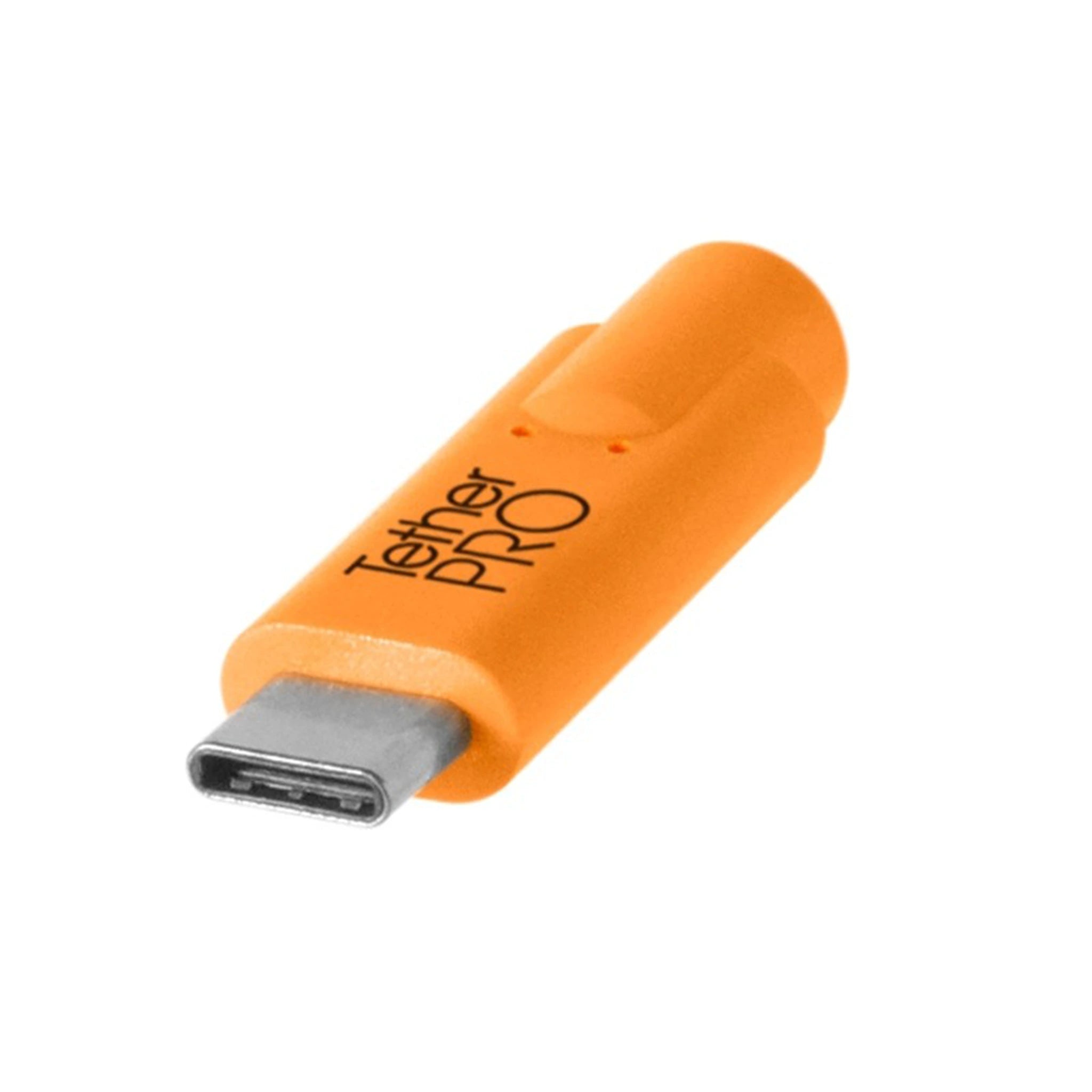 TetherTools CUC15-ORG TetherPro USB-C to USB-C, 15' (4.6m) Orange Cable