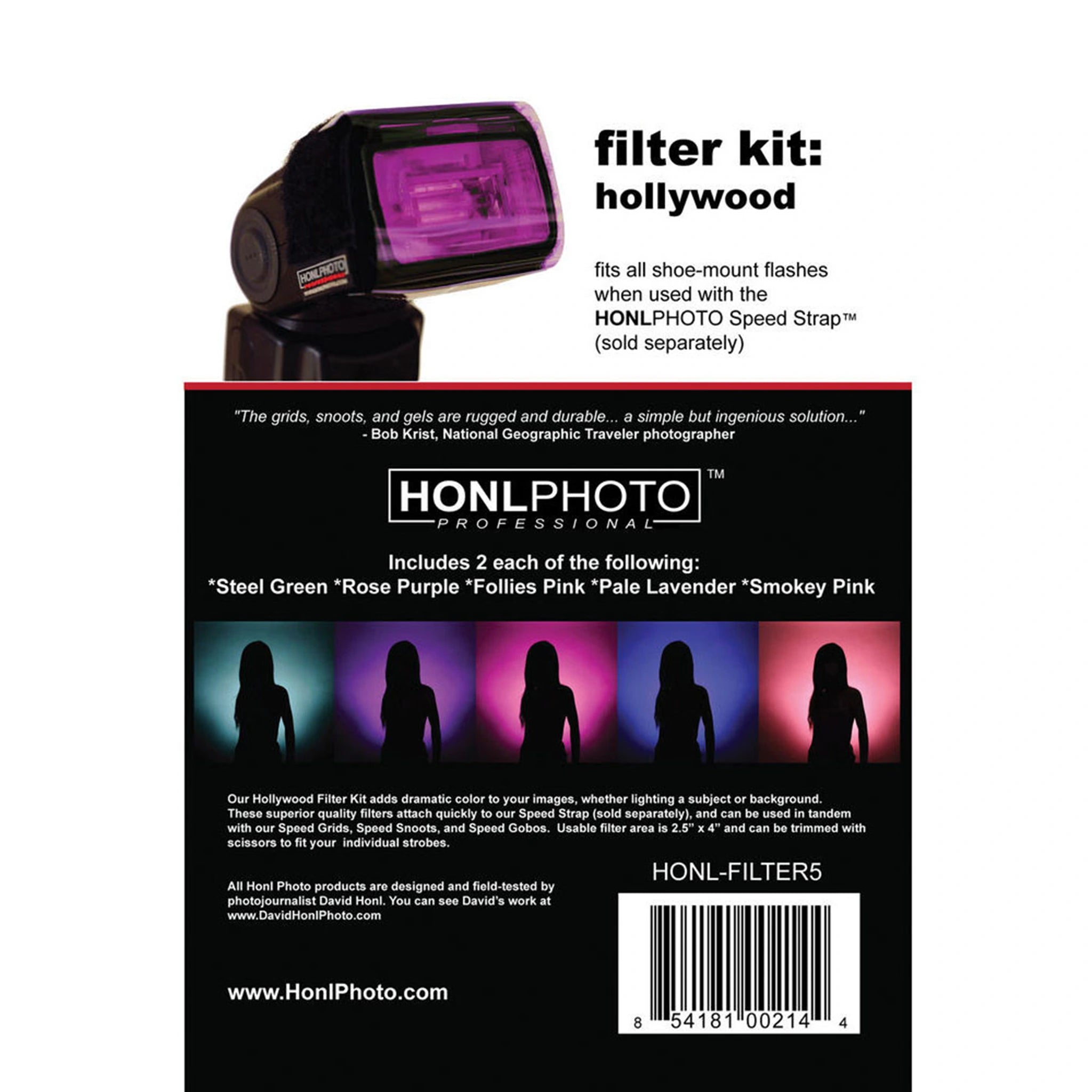 Kit de filtro Honl Photo Hollywood (gel)