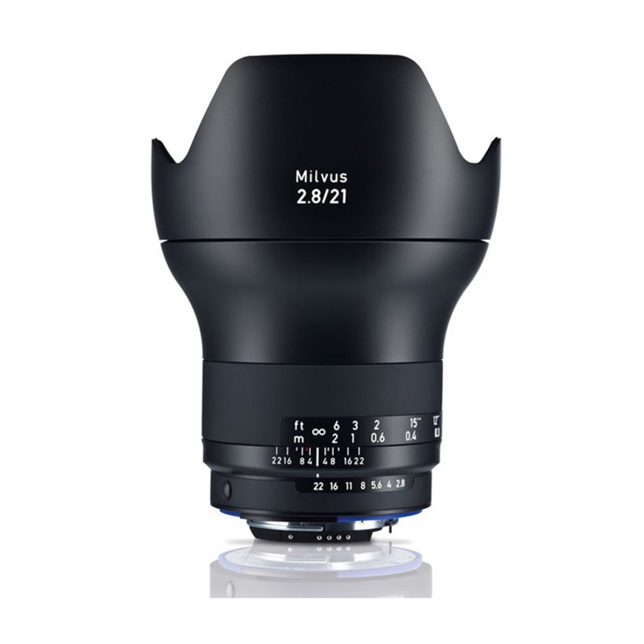 Objectif reflex grand angle Zeiss 21 mm f2.8 Milvus Nikon ZF.2 adapté