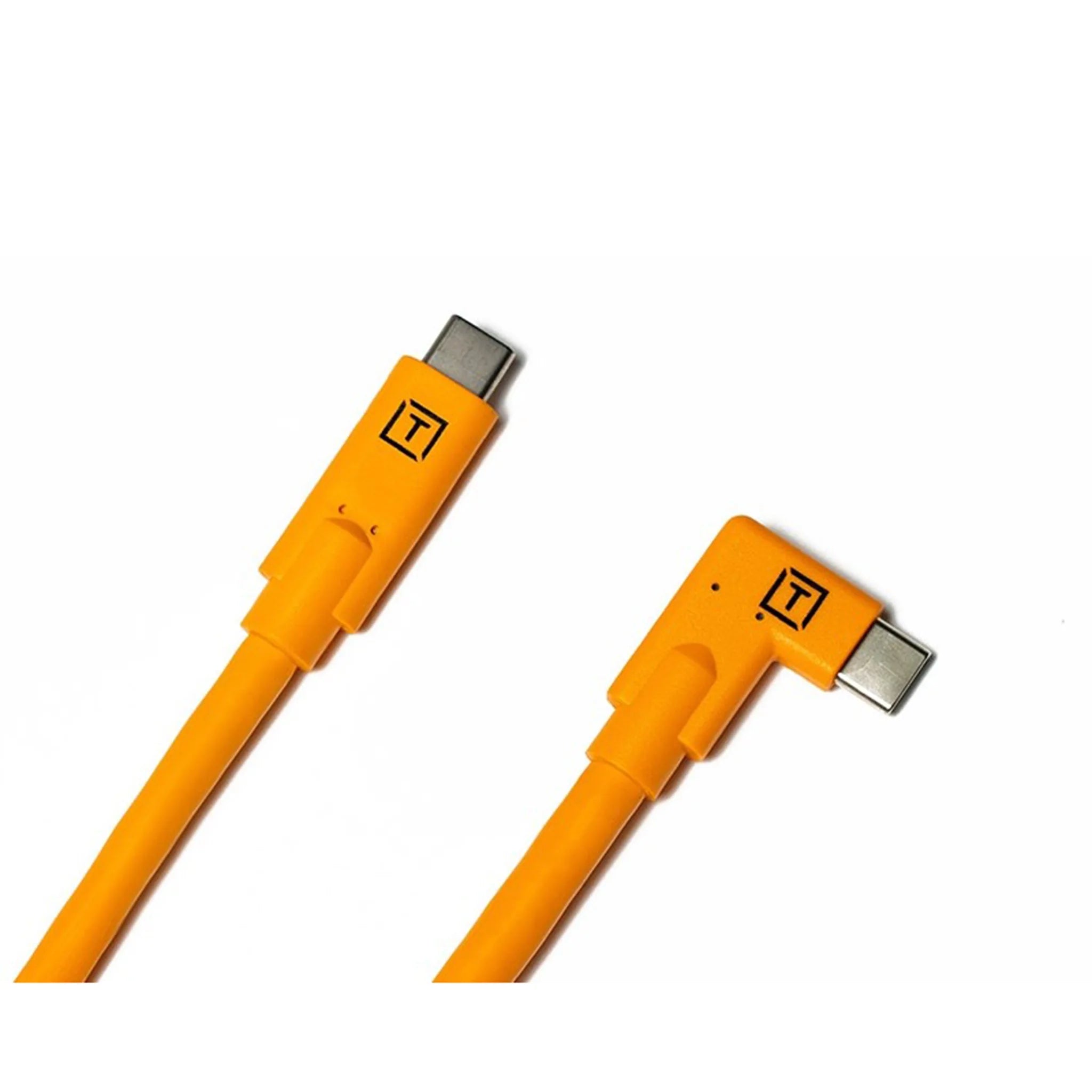 TetherTools TetherPro USB-C to USB-C Right Angle 15' (4.6 m) Orange CUC15RT-ORG
