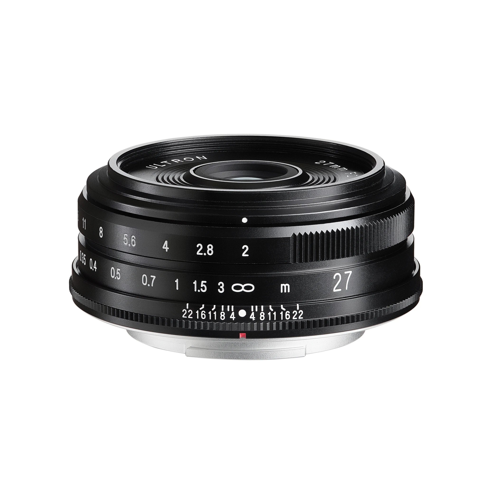 Voigtlander 27mm f2 ULTRON Fuji X Mount Lens Black