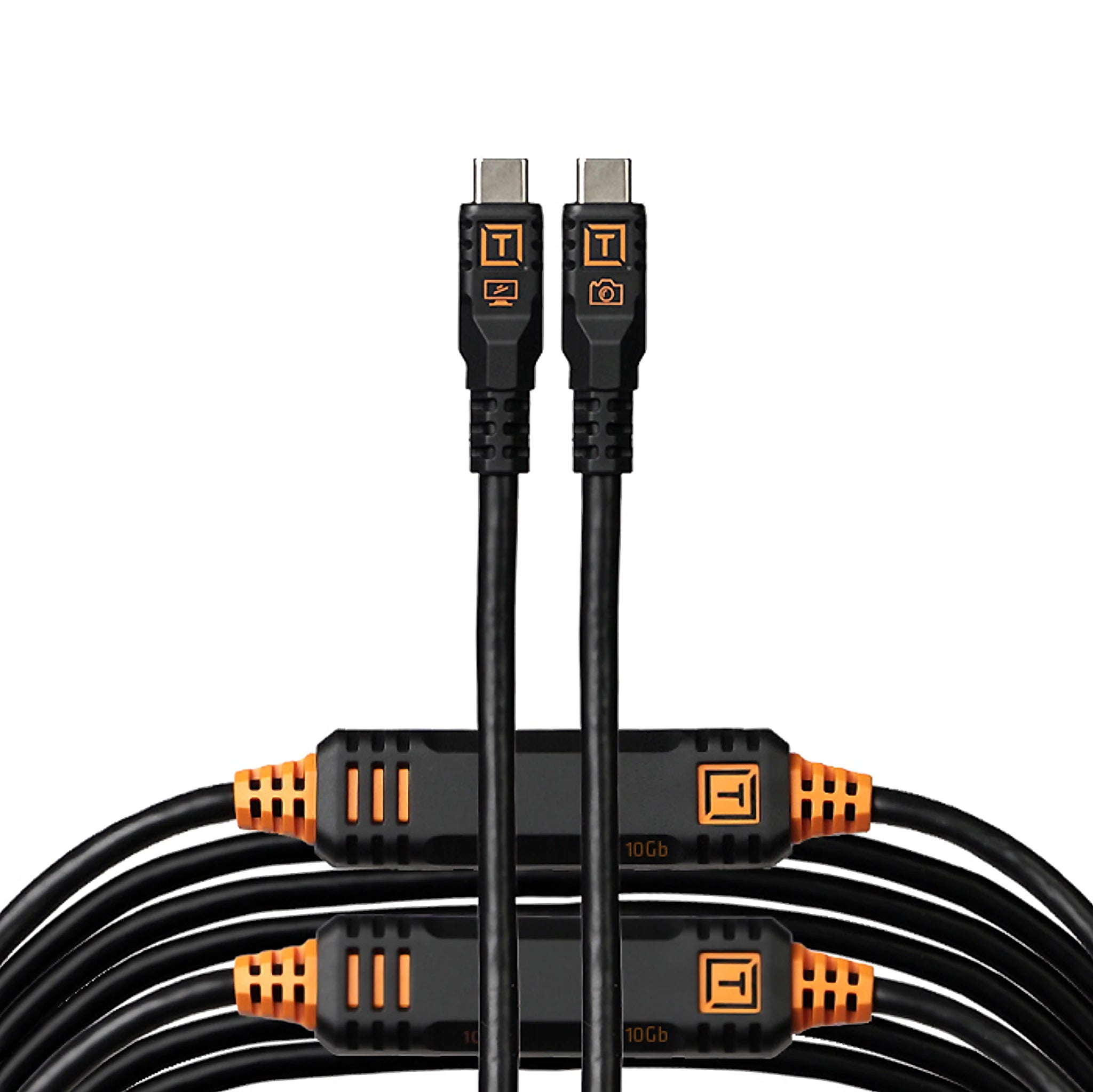 Tether Tools TetherPro Optima 10G Cable 31' (9.4m), Straight to Straight, Non-Reflective Black