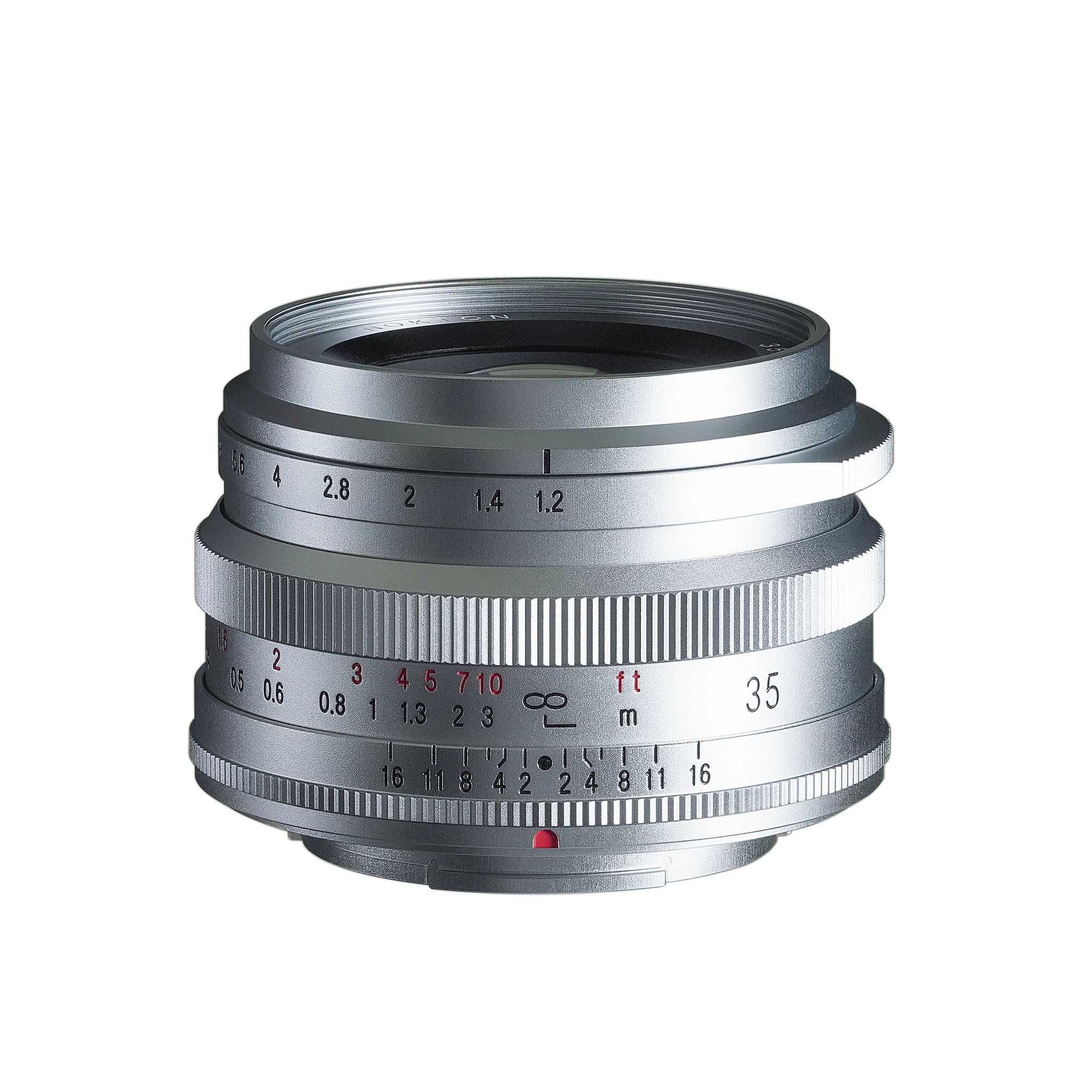Voigtlander 35mm f1.2 Nokton Fuji X Mount Silver Lens