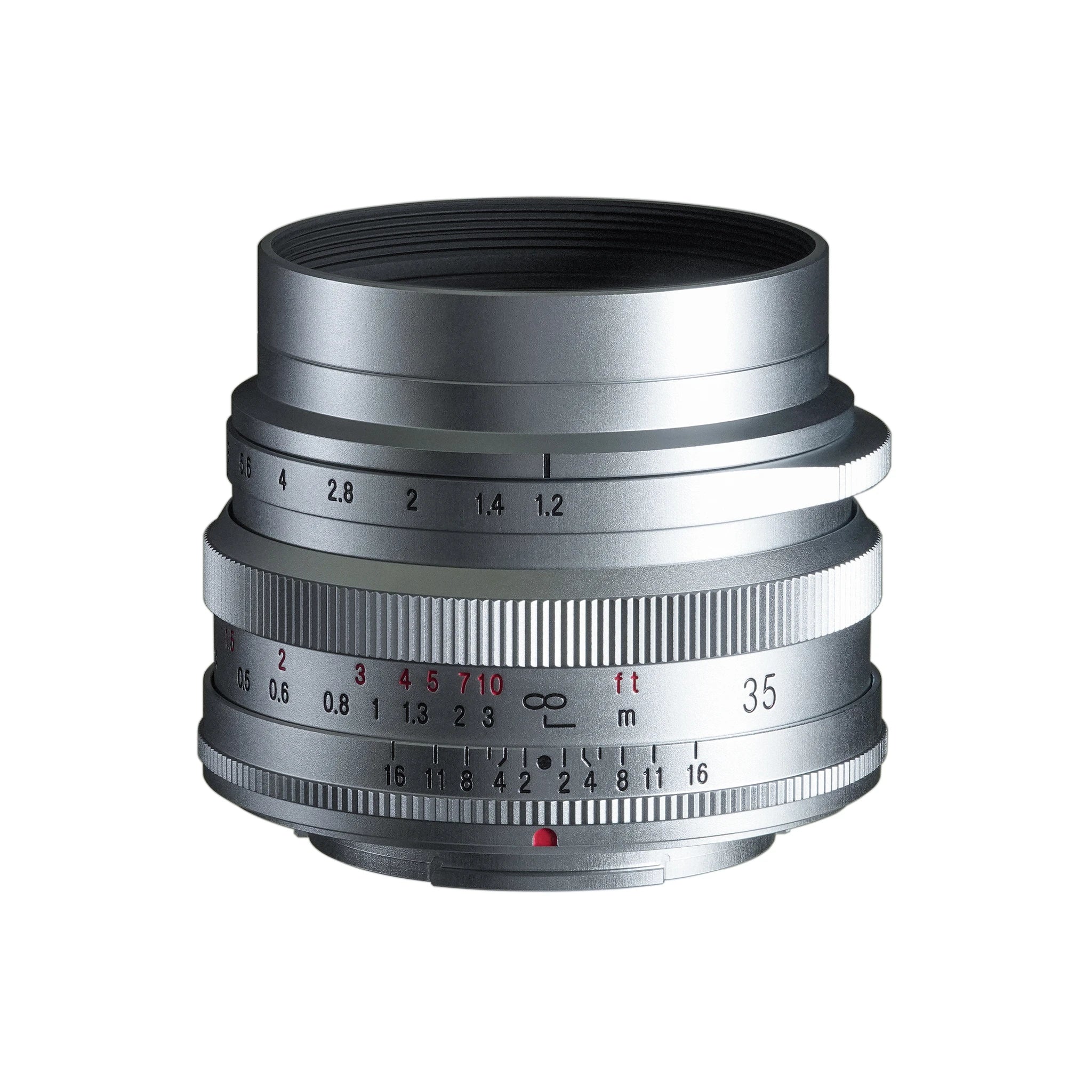 Voigtlander 35mm f1.2 Nokton Fuji X Mount Silver Lens