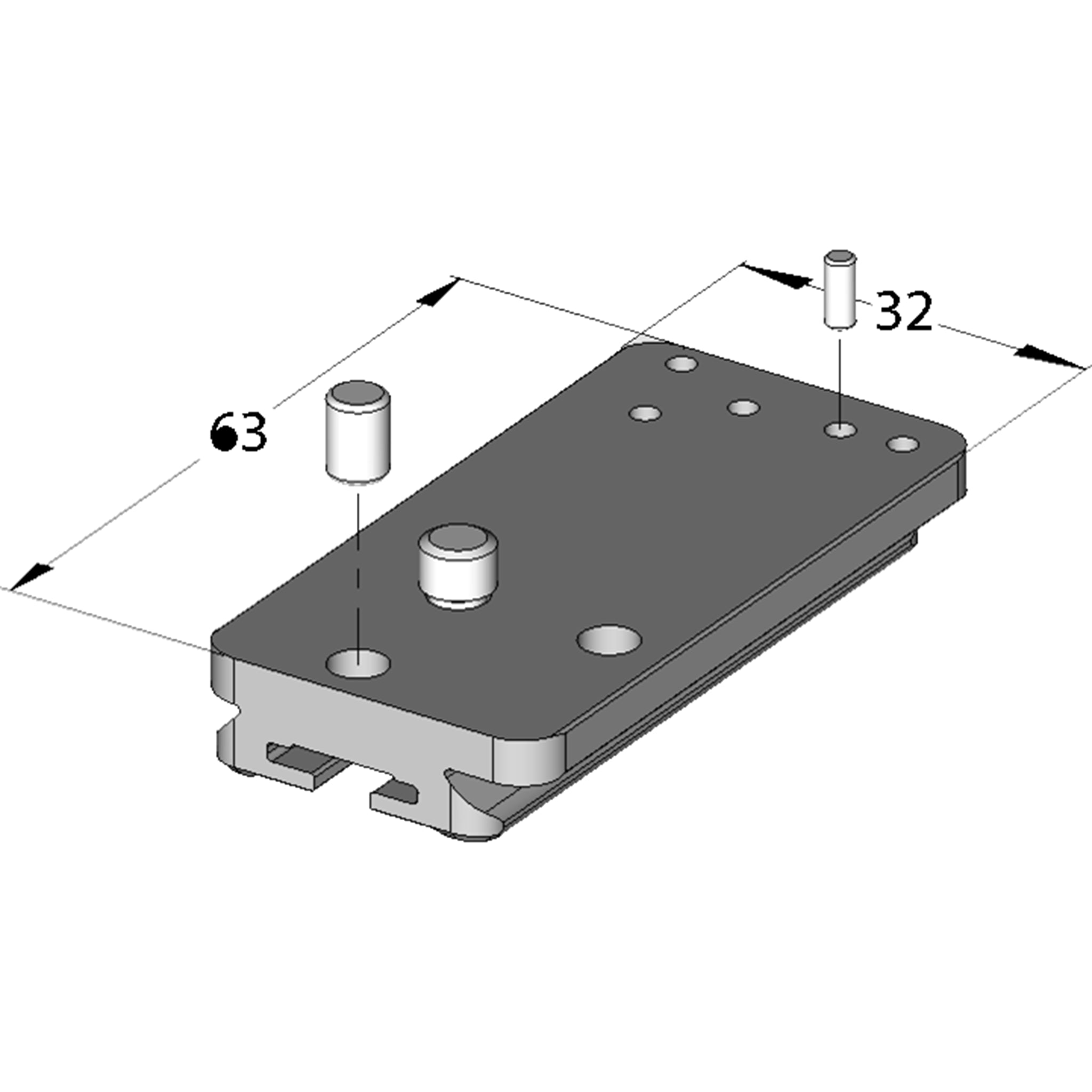 Arca Swiss MonoballFix SLR Index 2 Camera Plate