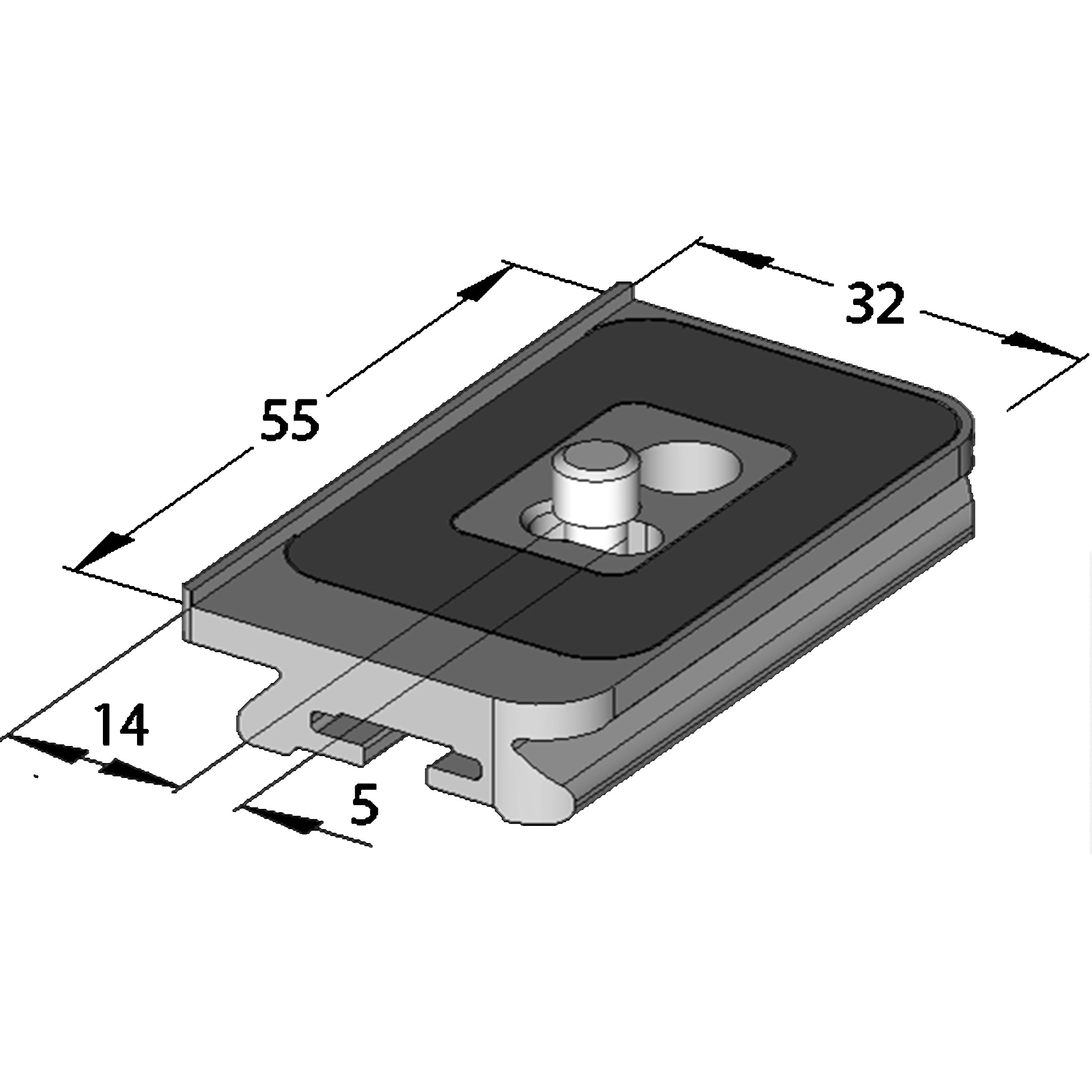 Arca Swiss MonoballFix Quick Release Camera Plate for Hasselblad / Leica M9