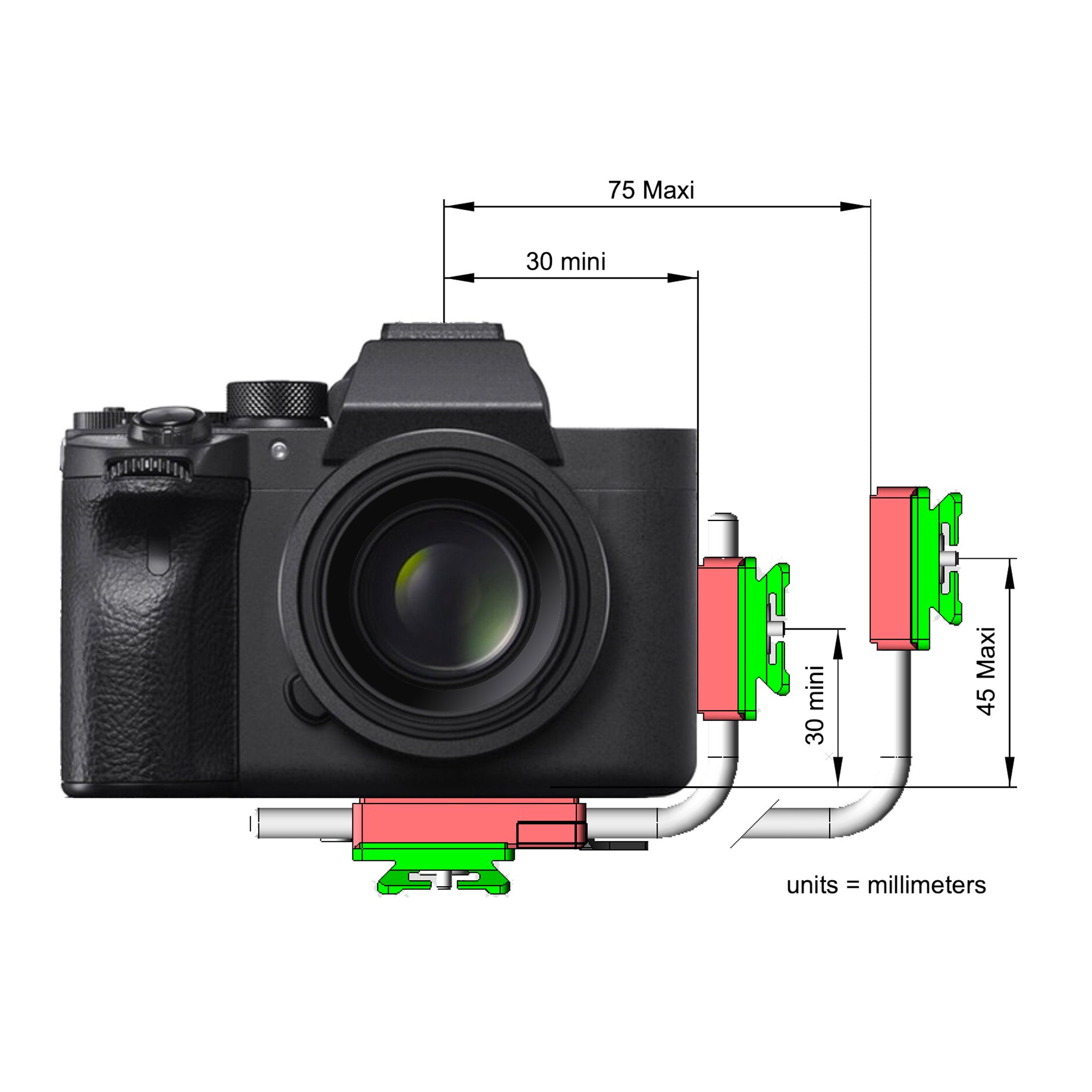 Arca Swiss Mini L-Bracket with Quick Release Assembly with Anti-Twist