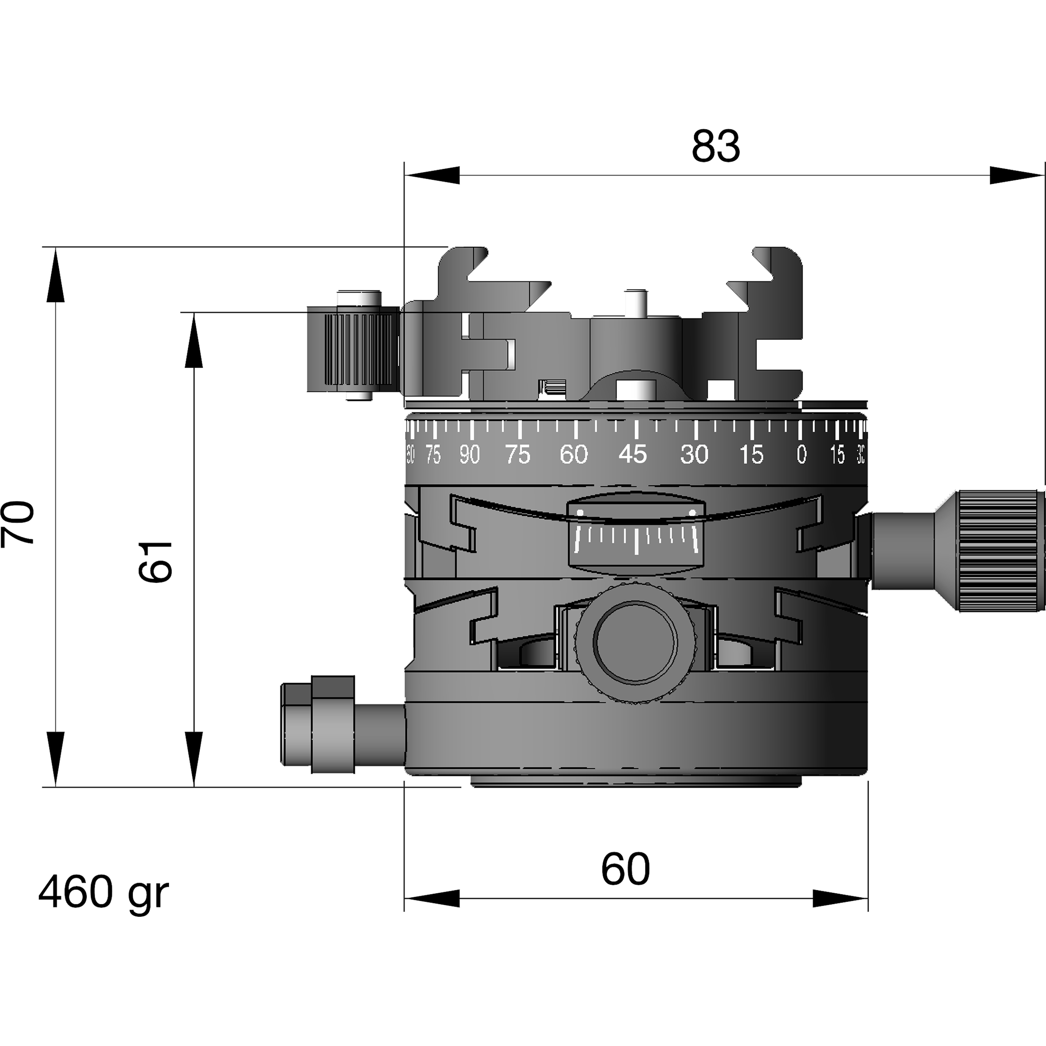 Arca Swiss Core 60 Leveller Conversion with Quickset Fliplock Device 860103