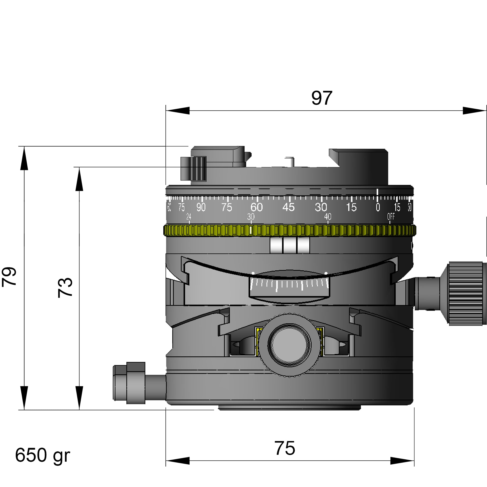 Arca Swiss Core L75 Leveler CP ClicPan with MonoballFix Device