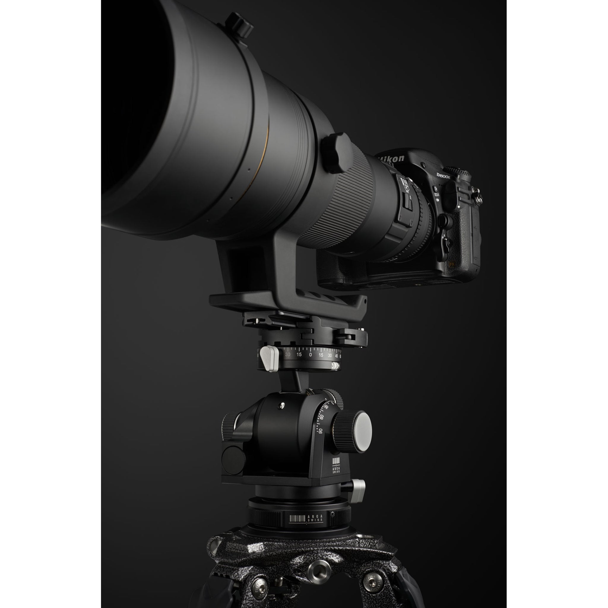 Arca Swiss D4 Geared Tripod Head with Quickset Classic Device