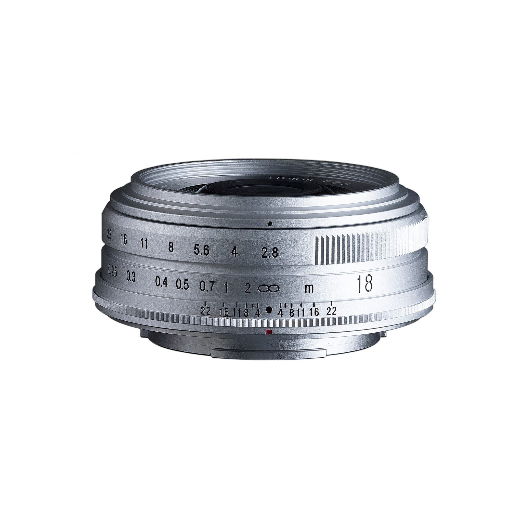 Voigtlander 18mm f2.8 Color-Skopar X Mount Lens Silver