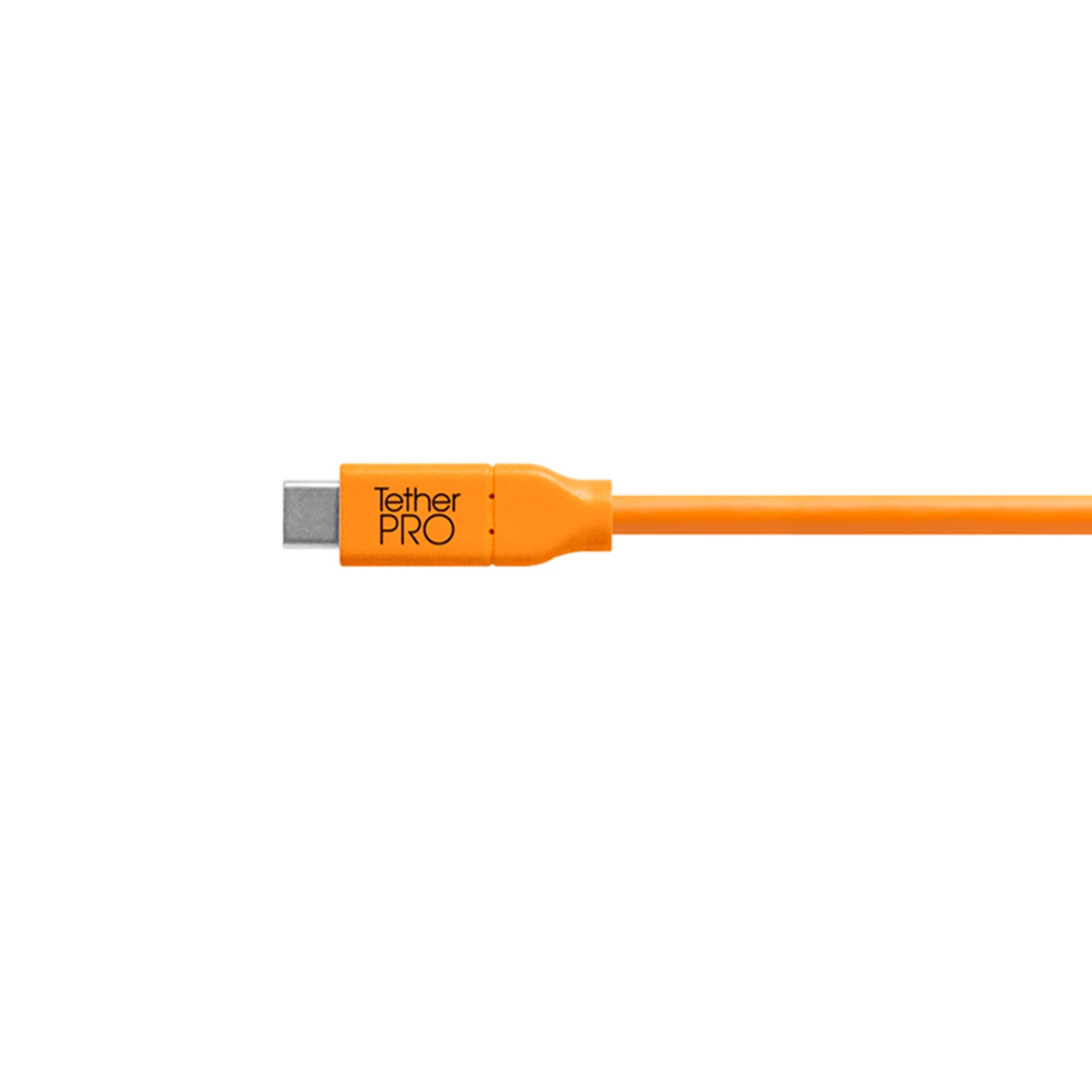 TetherTools CUCA415-ORG Adaptador TetherPro USB-C a USB hembra (extensor), cable naranja de 15' (4,6 m)