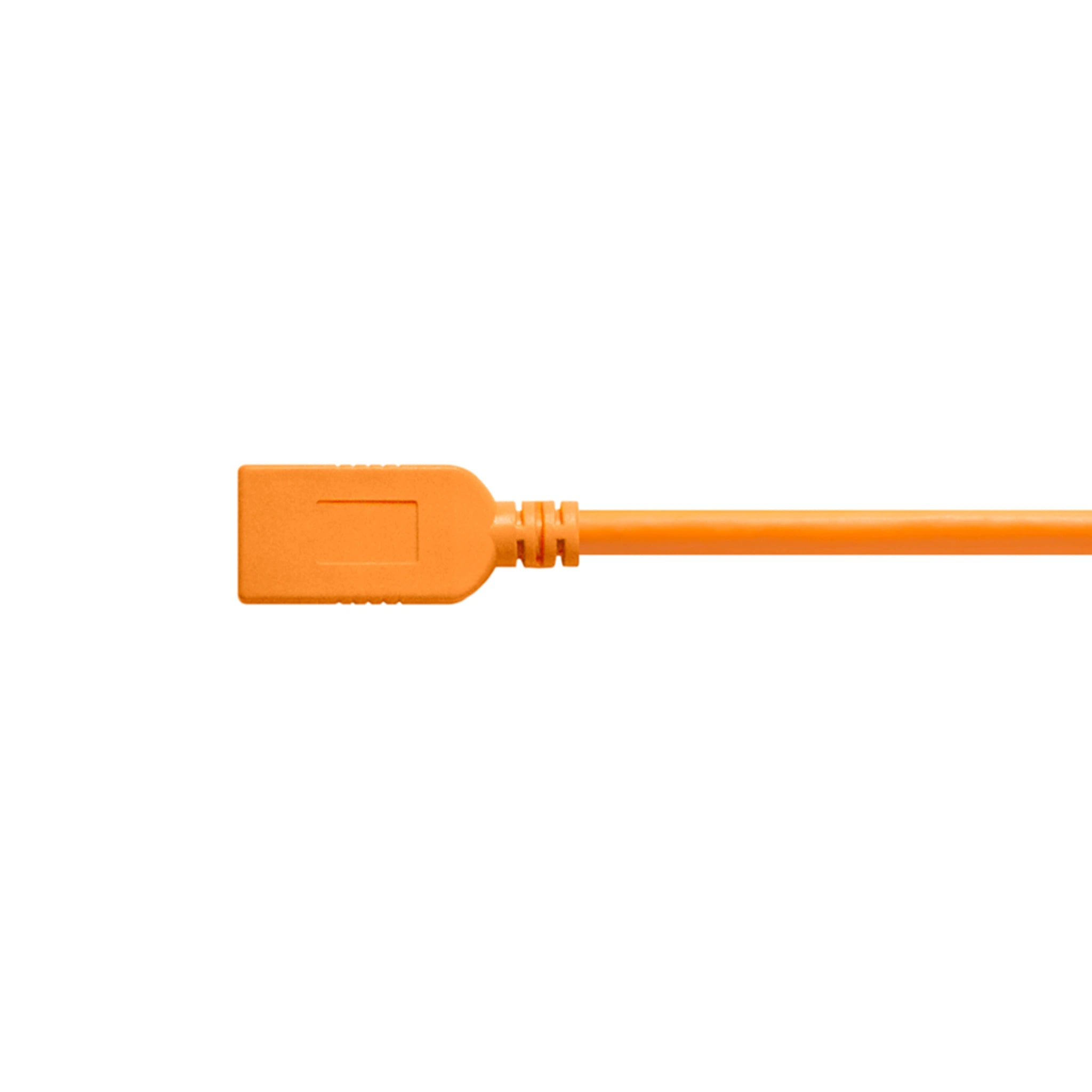 TetherTools CUCA415-ORG Adaptador TetherPro USB-C a USB hembra (extensor), cable naranja de 15' (4,6 m)