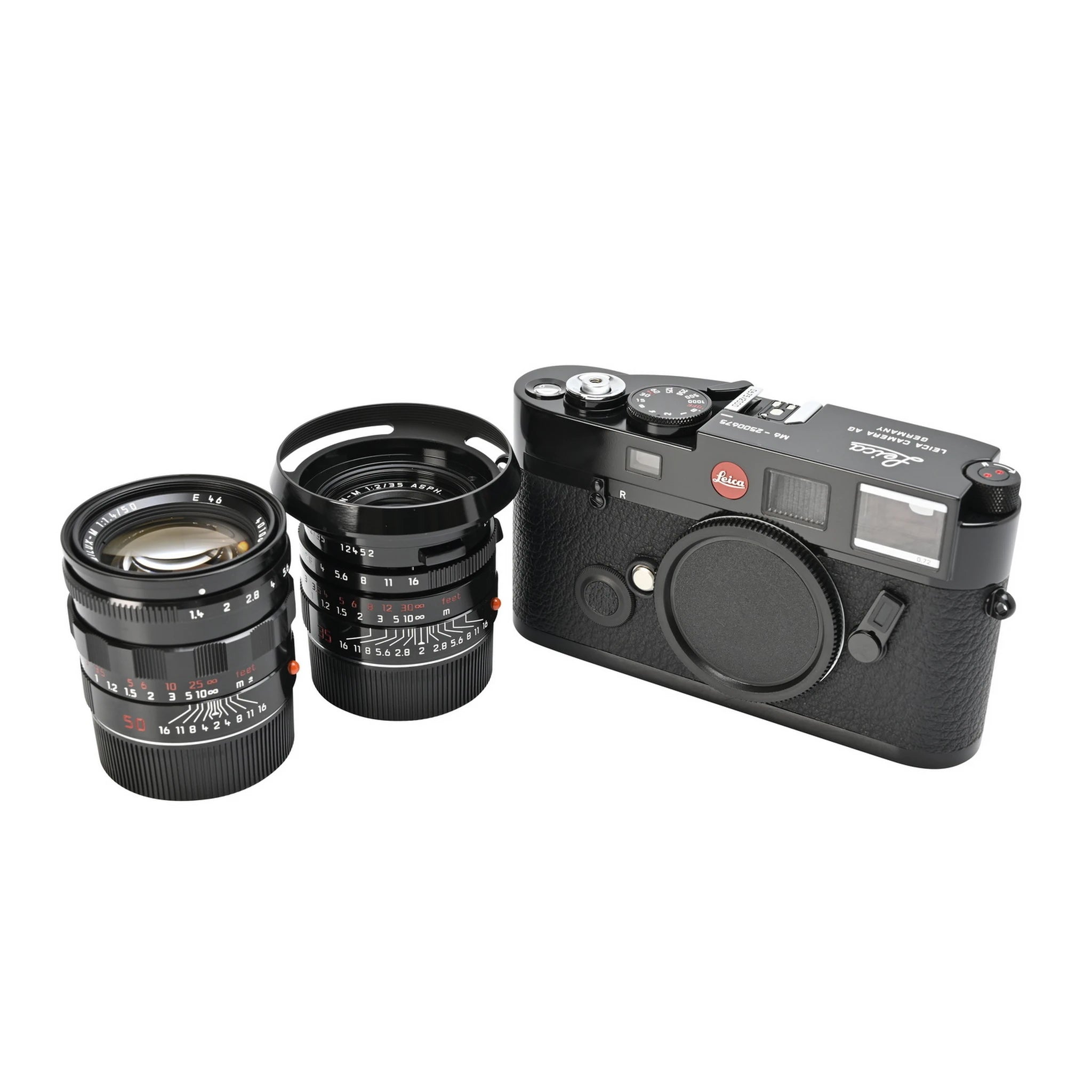 Pre-Owned Leica M6 0.72 TTL Millennium Camera Set with 35mm f2 & 50mm f1.4 Black Paint