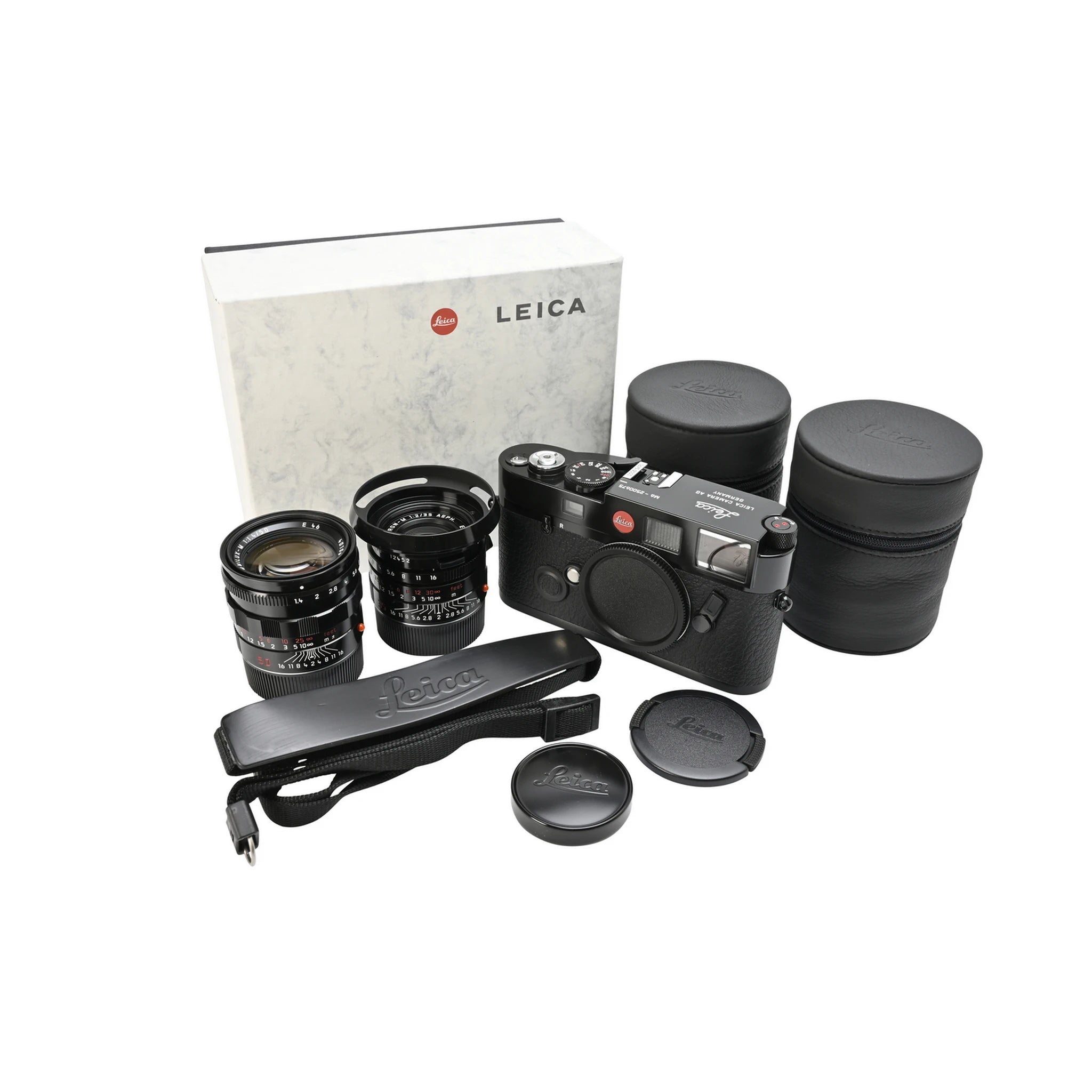 Pre-Owned Leica M6 0.72 TTL Millennium Camera Set with 35mm f2 & 50mm f1.4 Black Paint