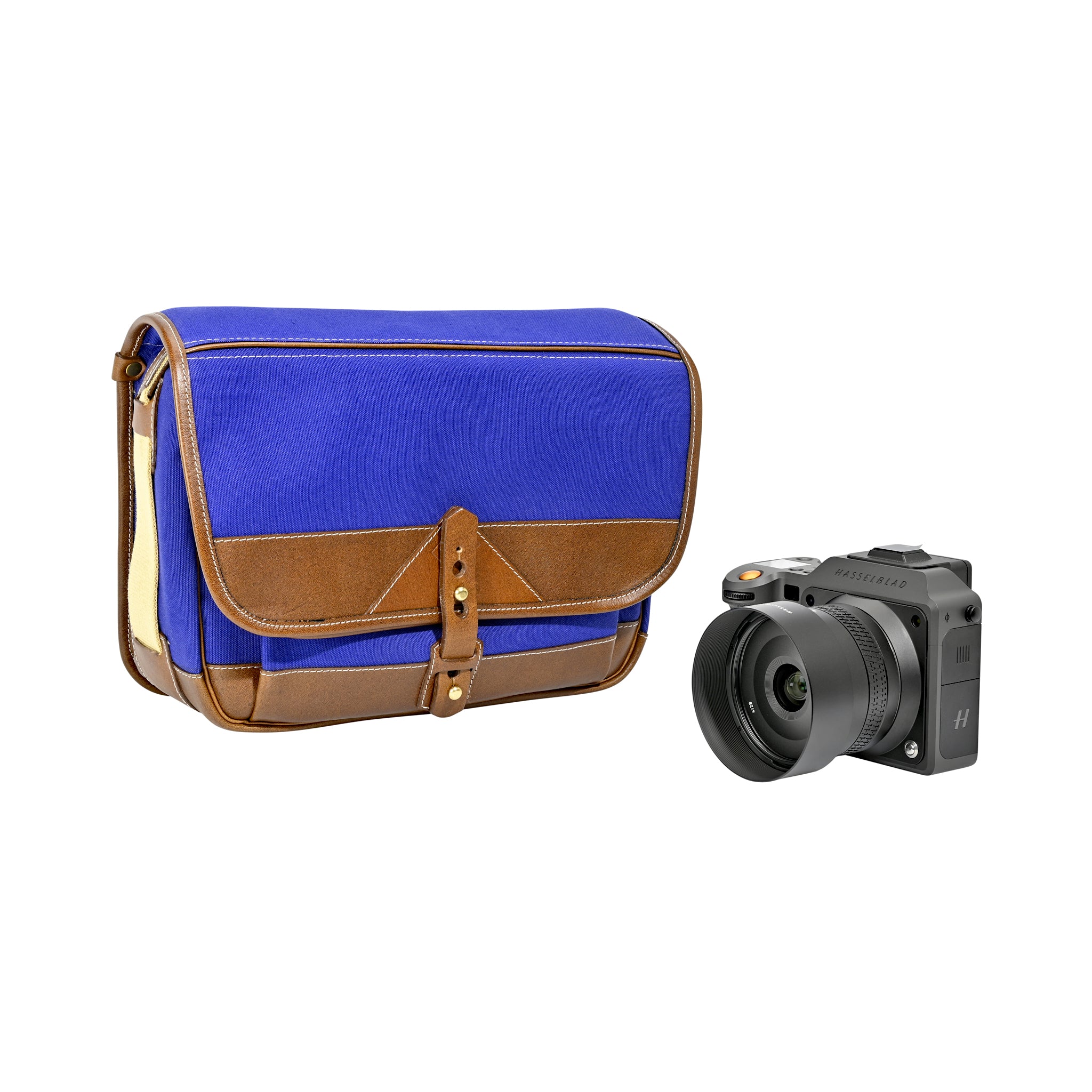 Fogg B-Sharp Satchel Tela Verde con Piel Habana