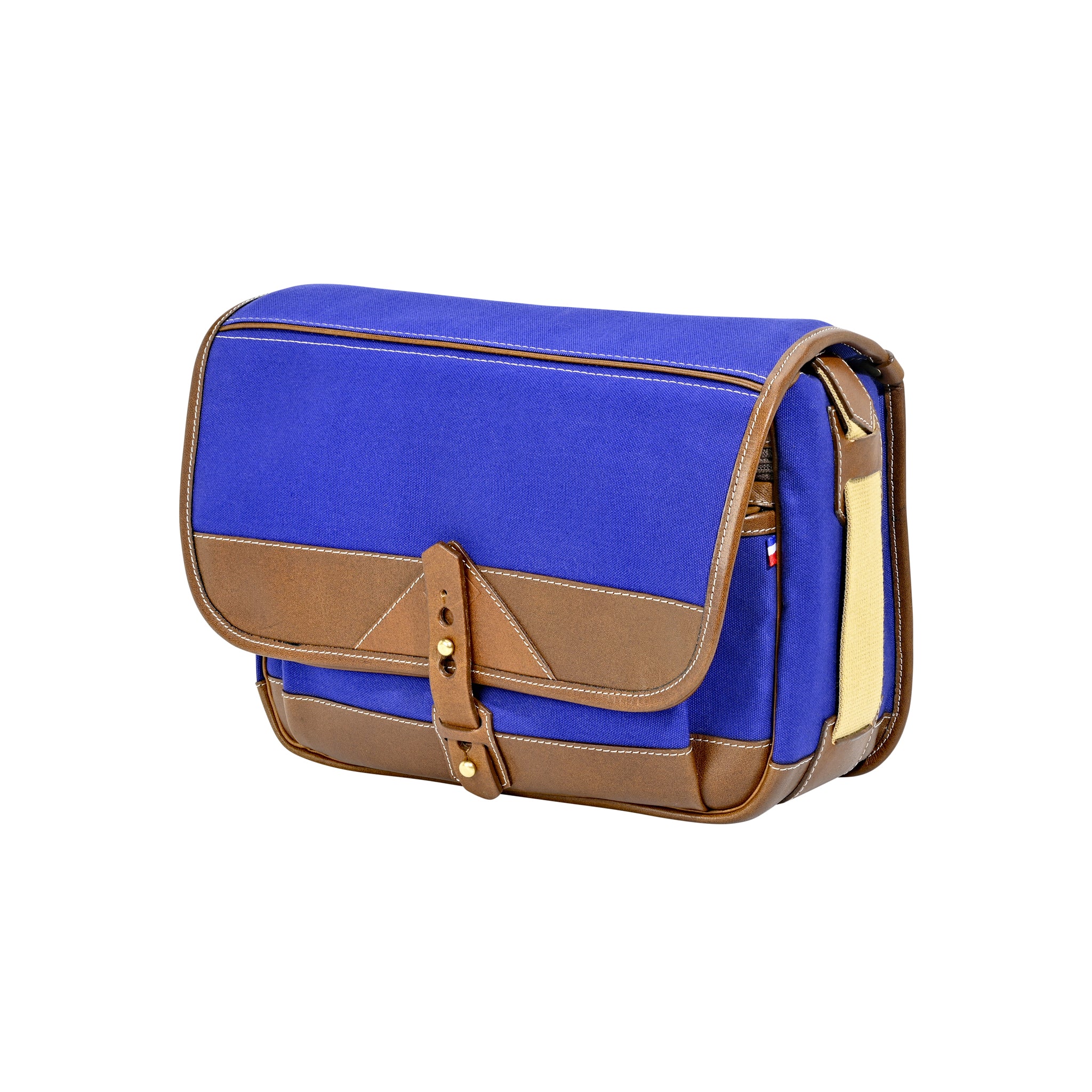 Fogg B-Sharp Satchel Tela Verde con Piel Habana