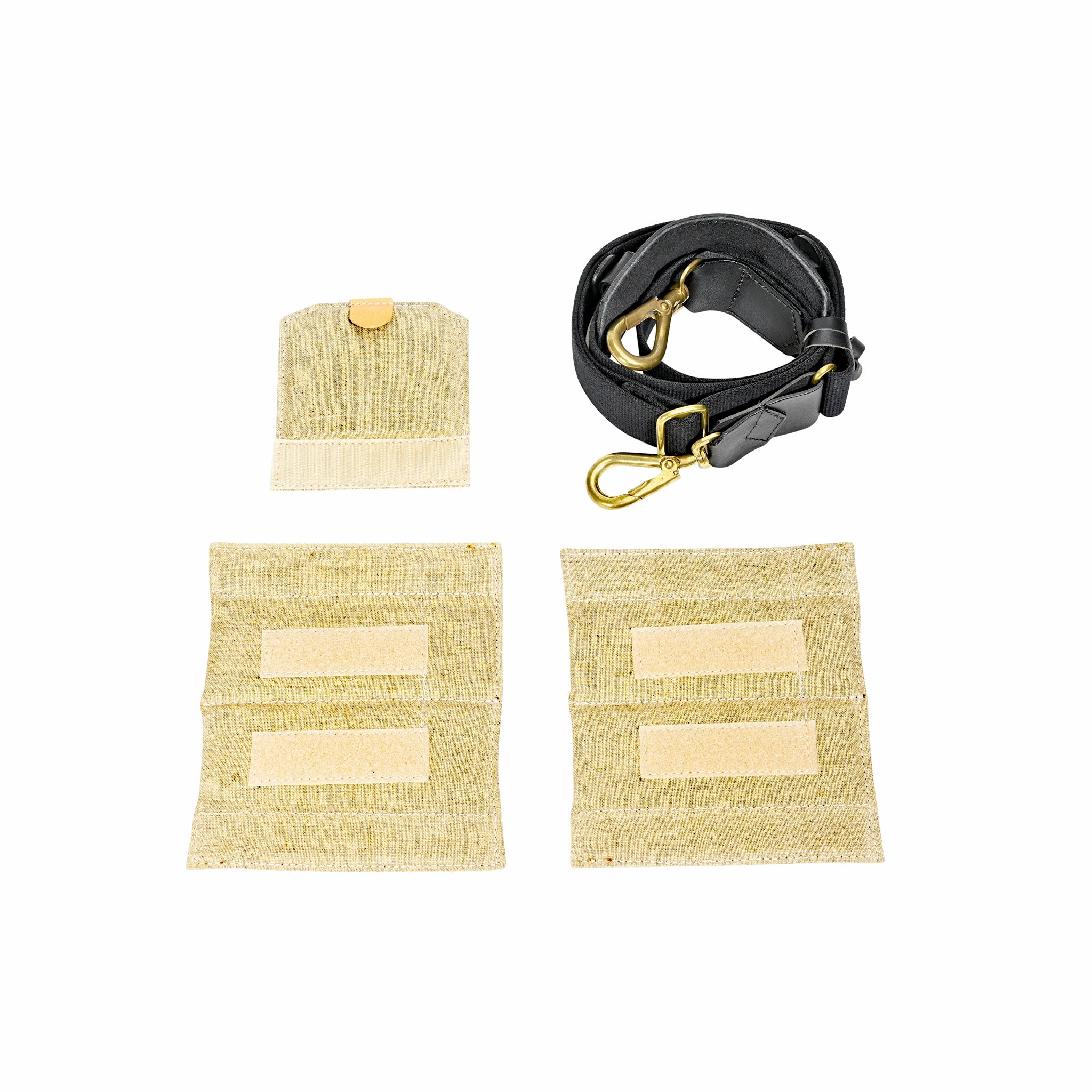 Sacoche Fogg Last Waltz Tissu Noir et Cuir Noir