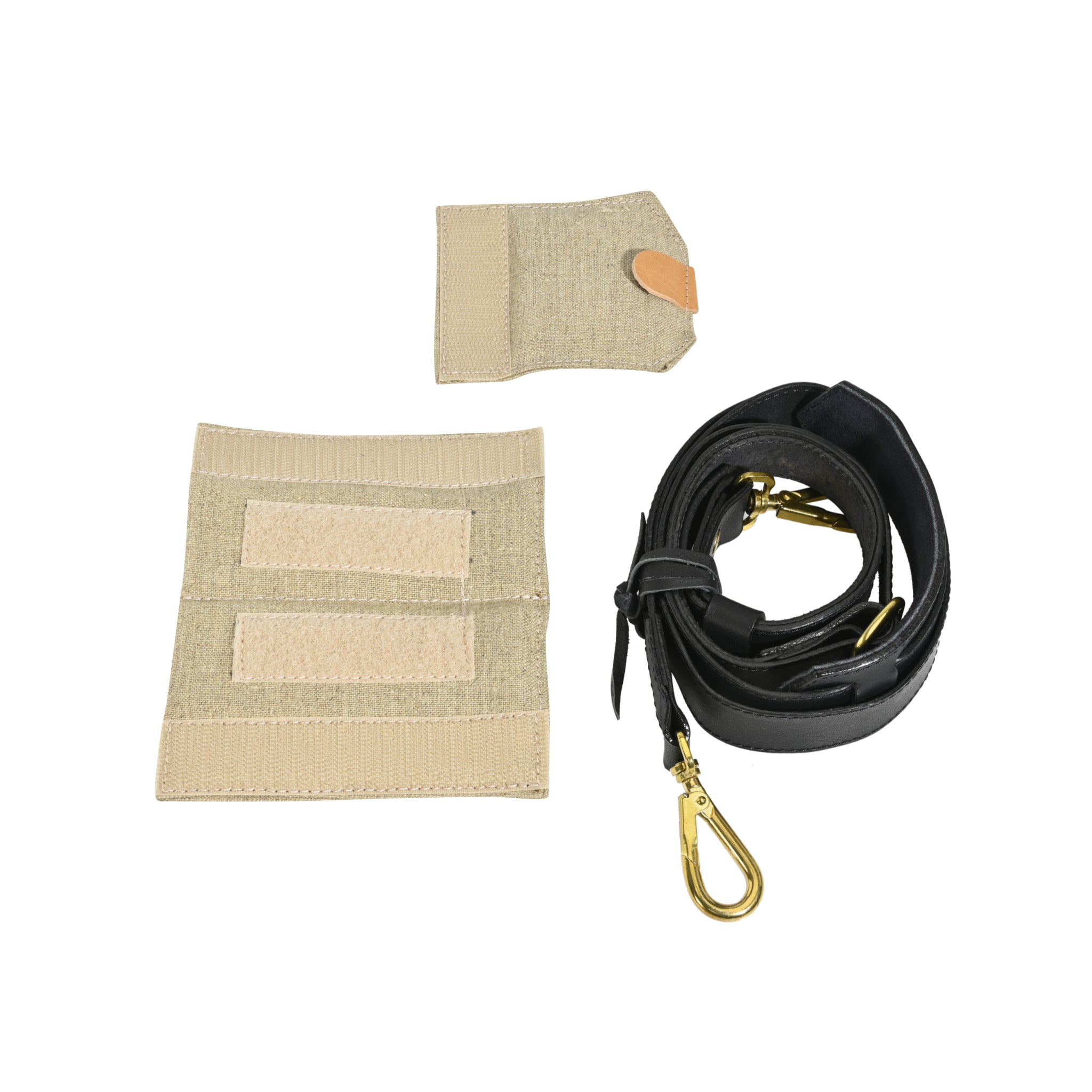 Sacoche Fogg Satchmo Cuir noir avec bordure en cuir noir