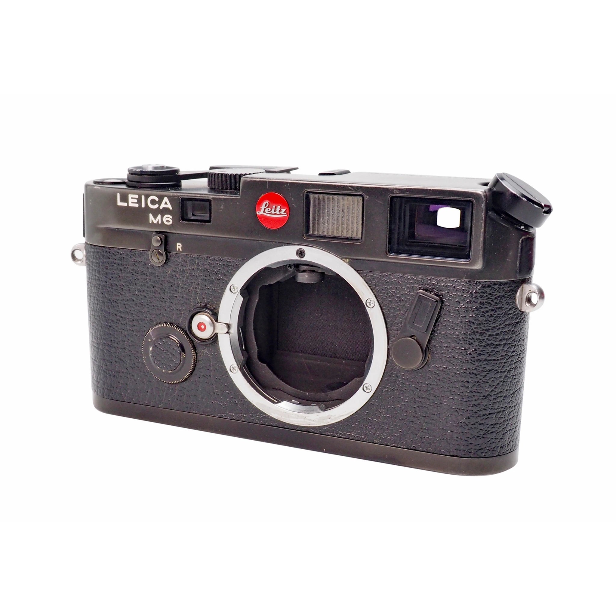 Pre-Owned Leica M6 Black (1987) 0.72 35mm Rangefinder Film Camera with Winder M