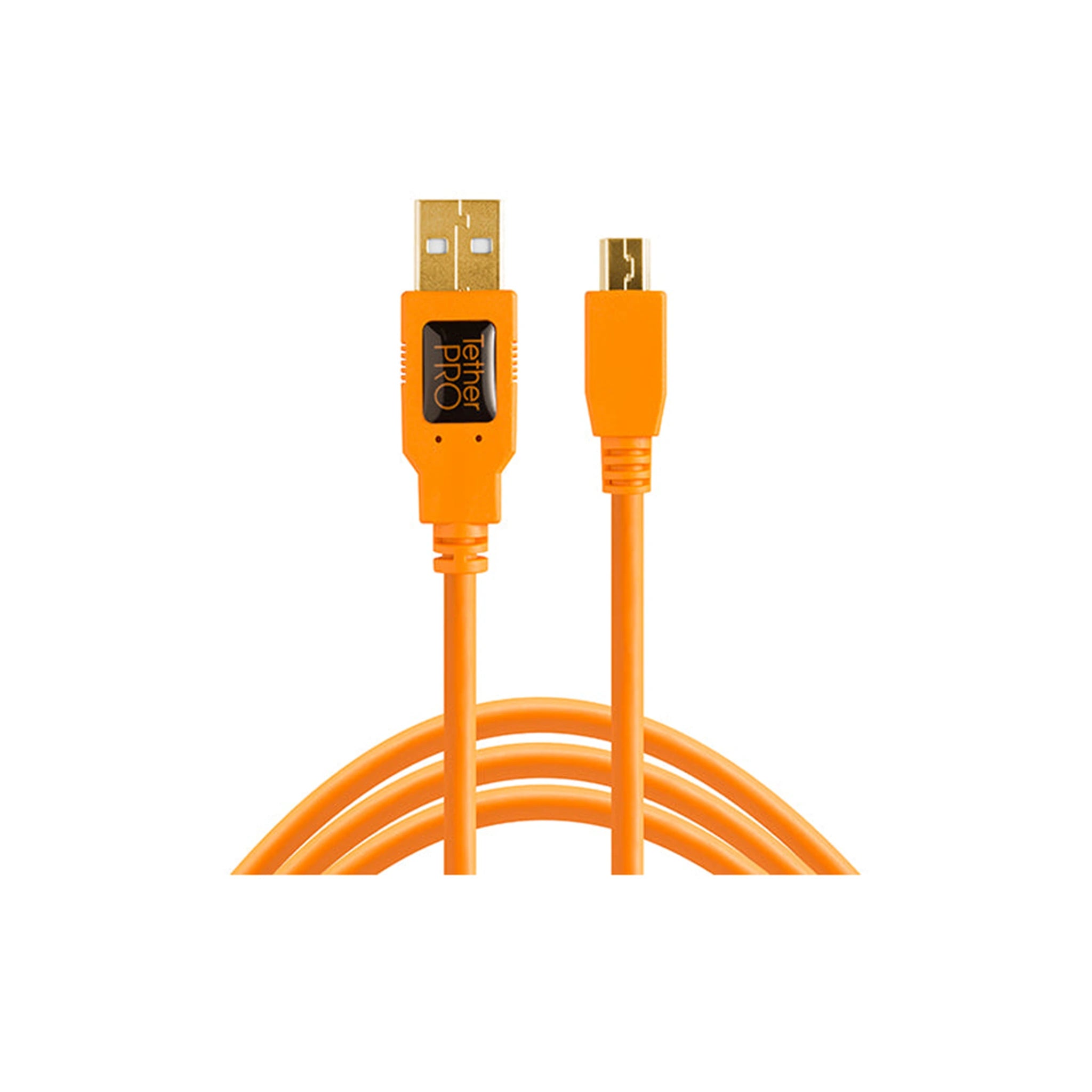 TetherTools CU5451 TetherPro USB 2.0 A Male to Mini-B 5 Pin 15' (4.6m) Cable