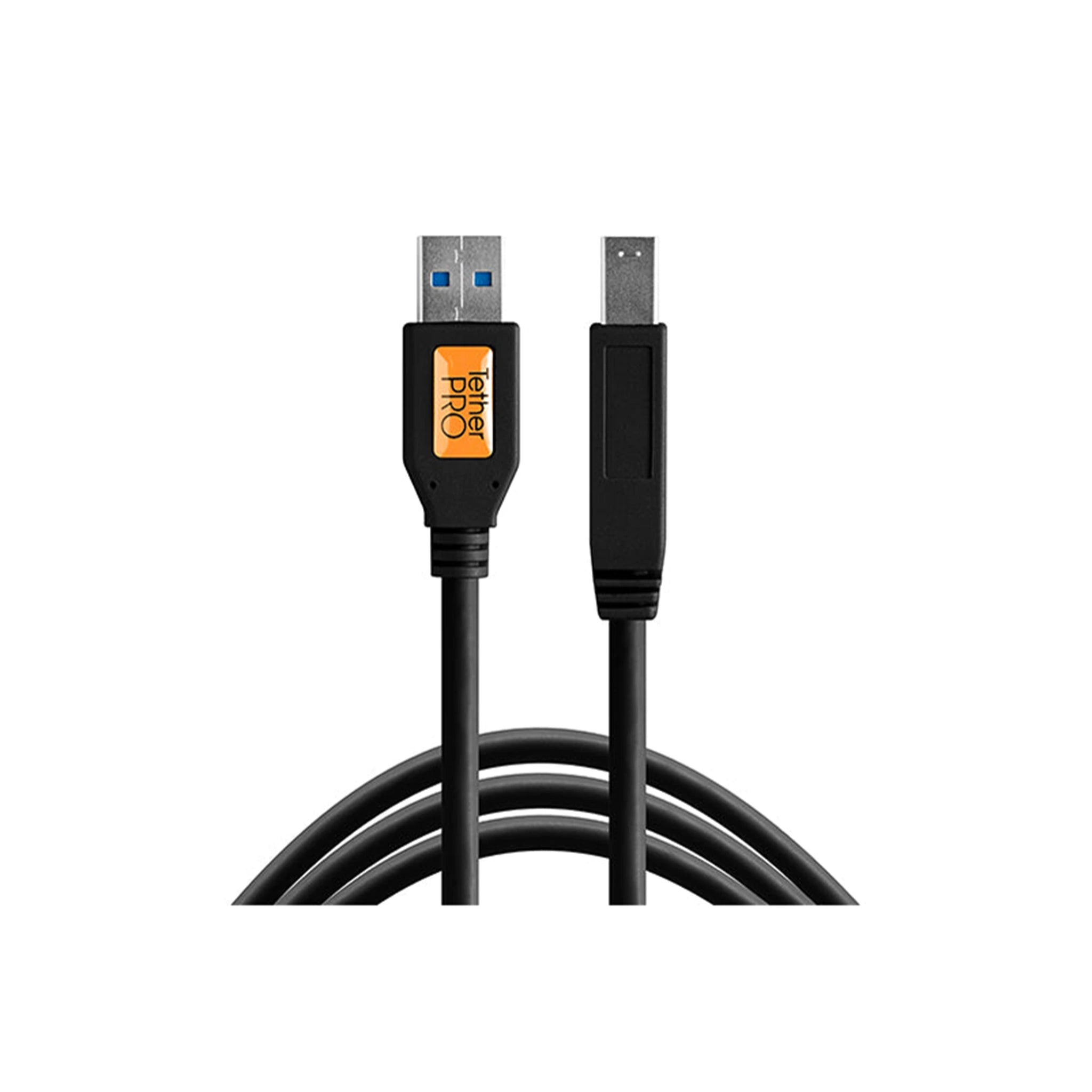 TetherTools CU5460BLK TetherPro USB 3.0 SuperSpeed 15' (4.6m) A to B Cable