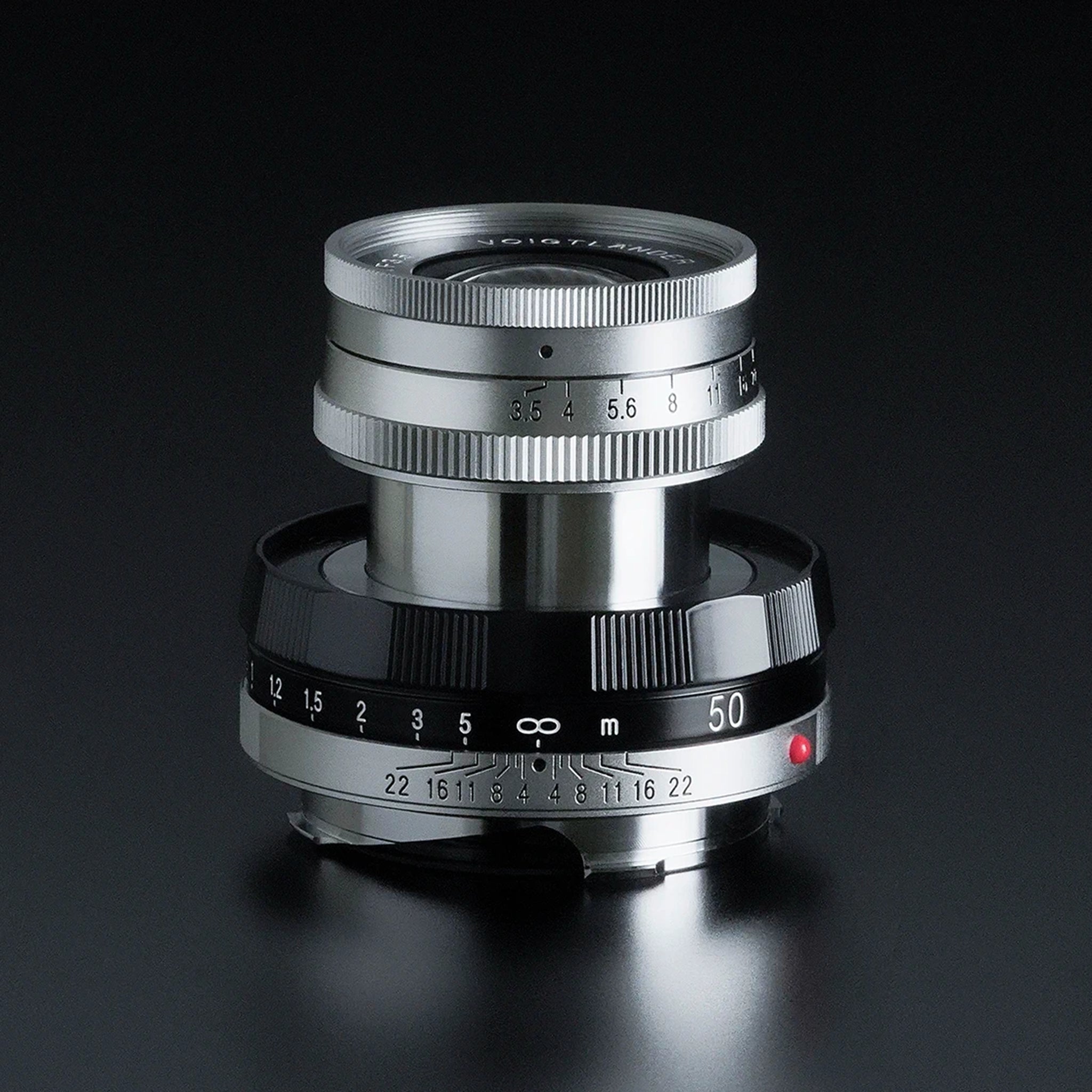 Voigtlander 50mm f3.5 APO-LANTHAR VM Type I Black Paint & Chrome Lens