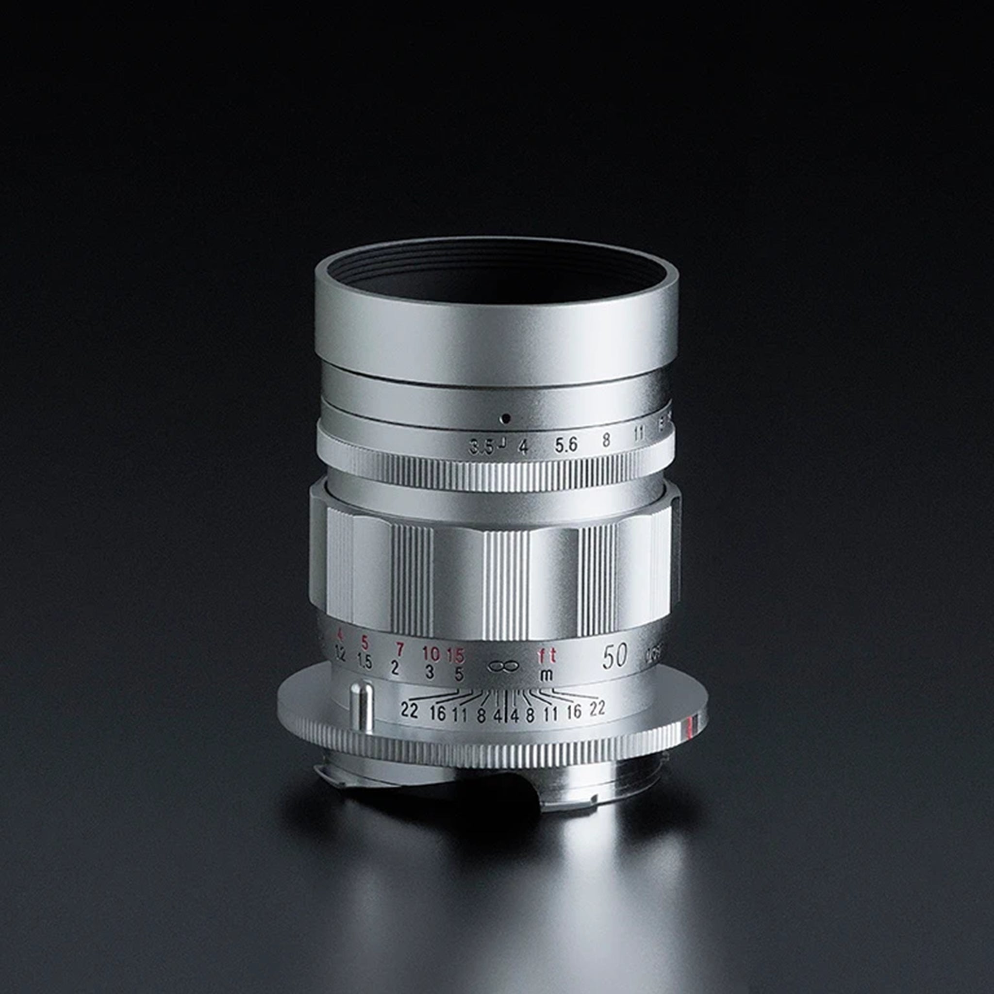 Voigtlander 50mm f3.5 APO-LANTHAR VM Type II Silver Lens