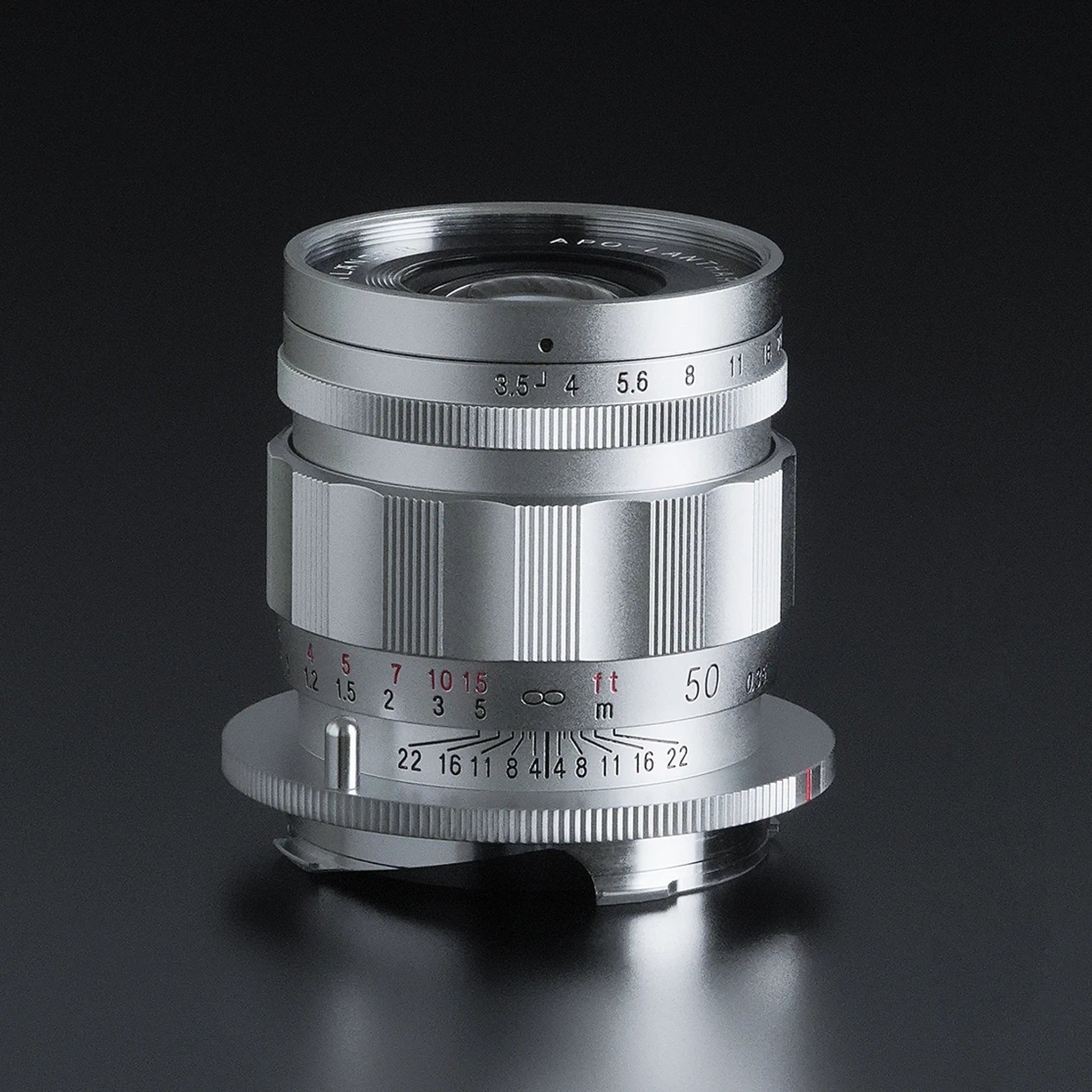 Voigtlander 50mm f3.5 APO-LANTHAR VM Type II Silver Lens