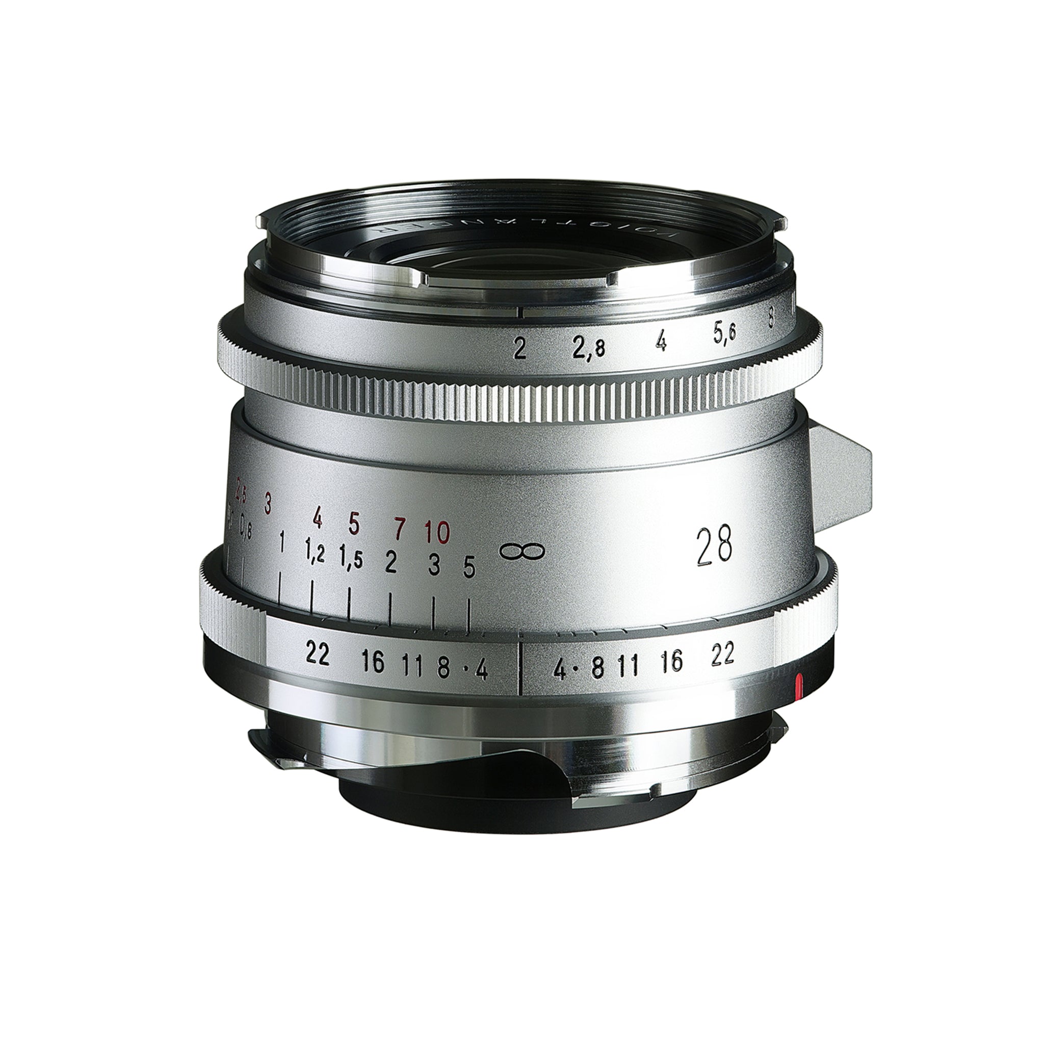 Voigtlander 28mm f2 VM Ultron Vintage Line ASPH Type II Objectif Argent