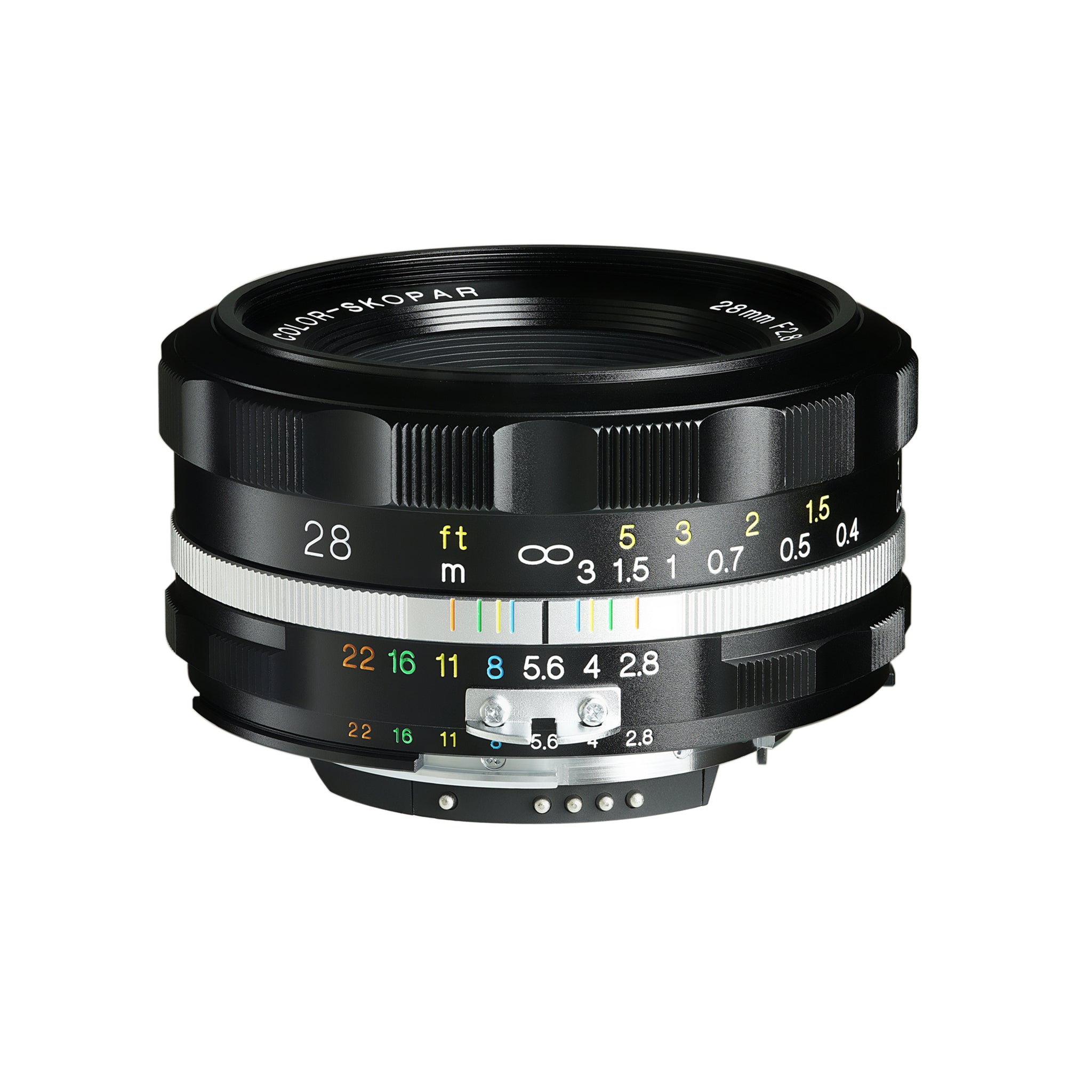 Voigtlander 28 mm f2.8 Asférico SL II-S Color-Skopar Nikon Fit Lente negra