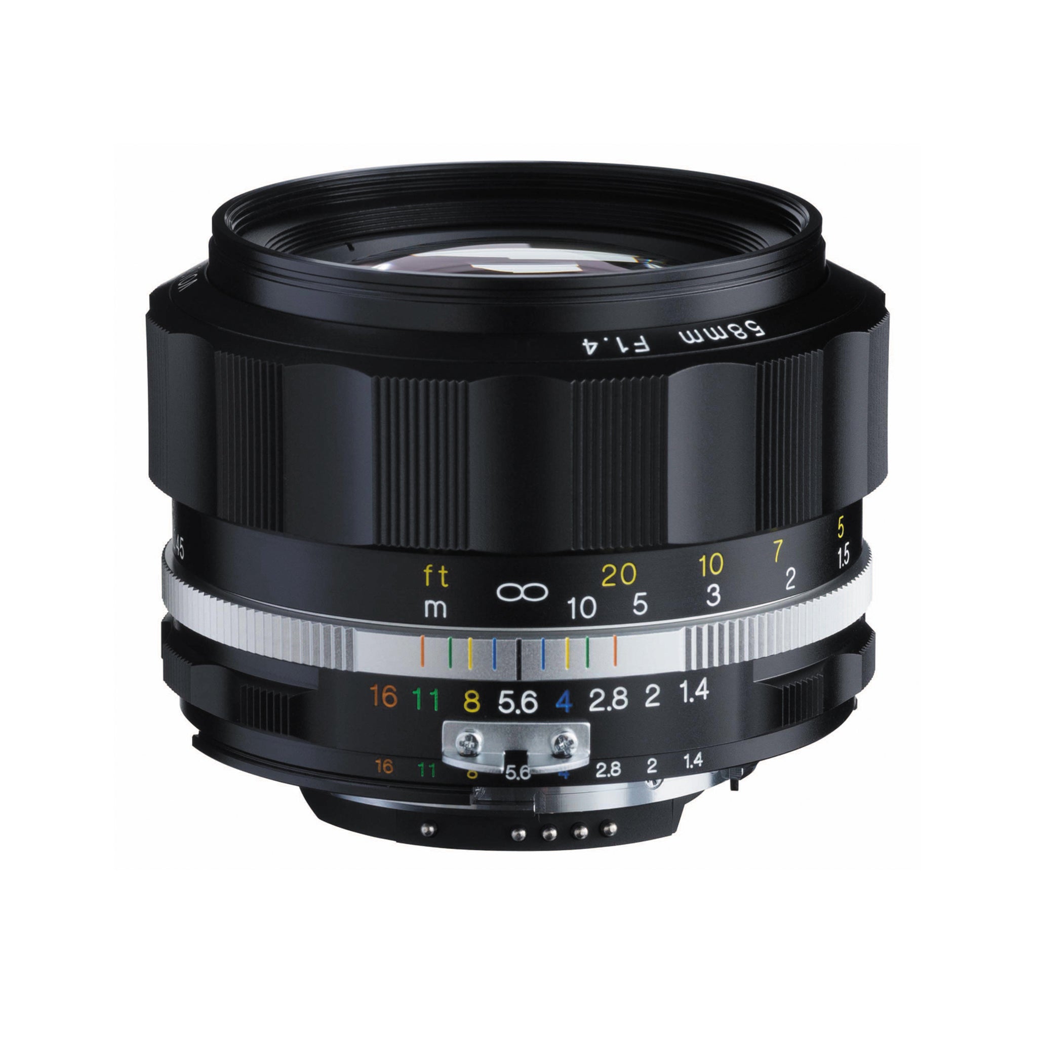 Voigtlander 58mm f1.4 SL II-S Nokton Nikon Fit Black Lens