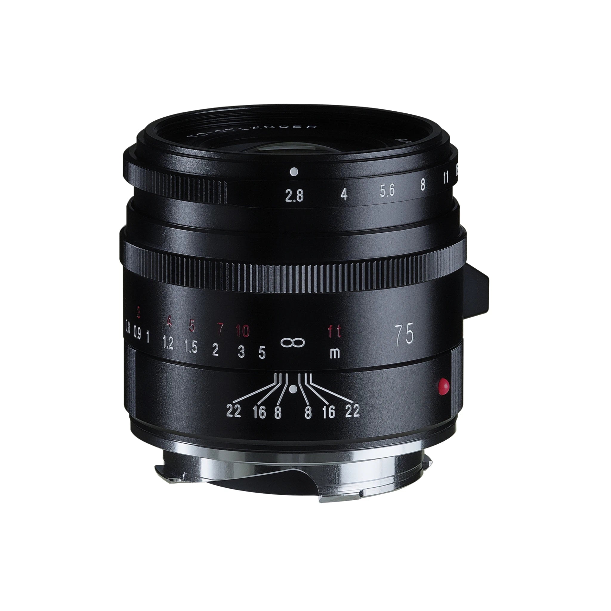 Voigtlander 75mm f2.8 VM Apo-Skopar Lens Black