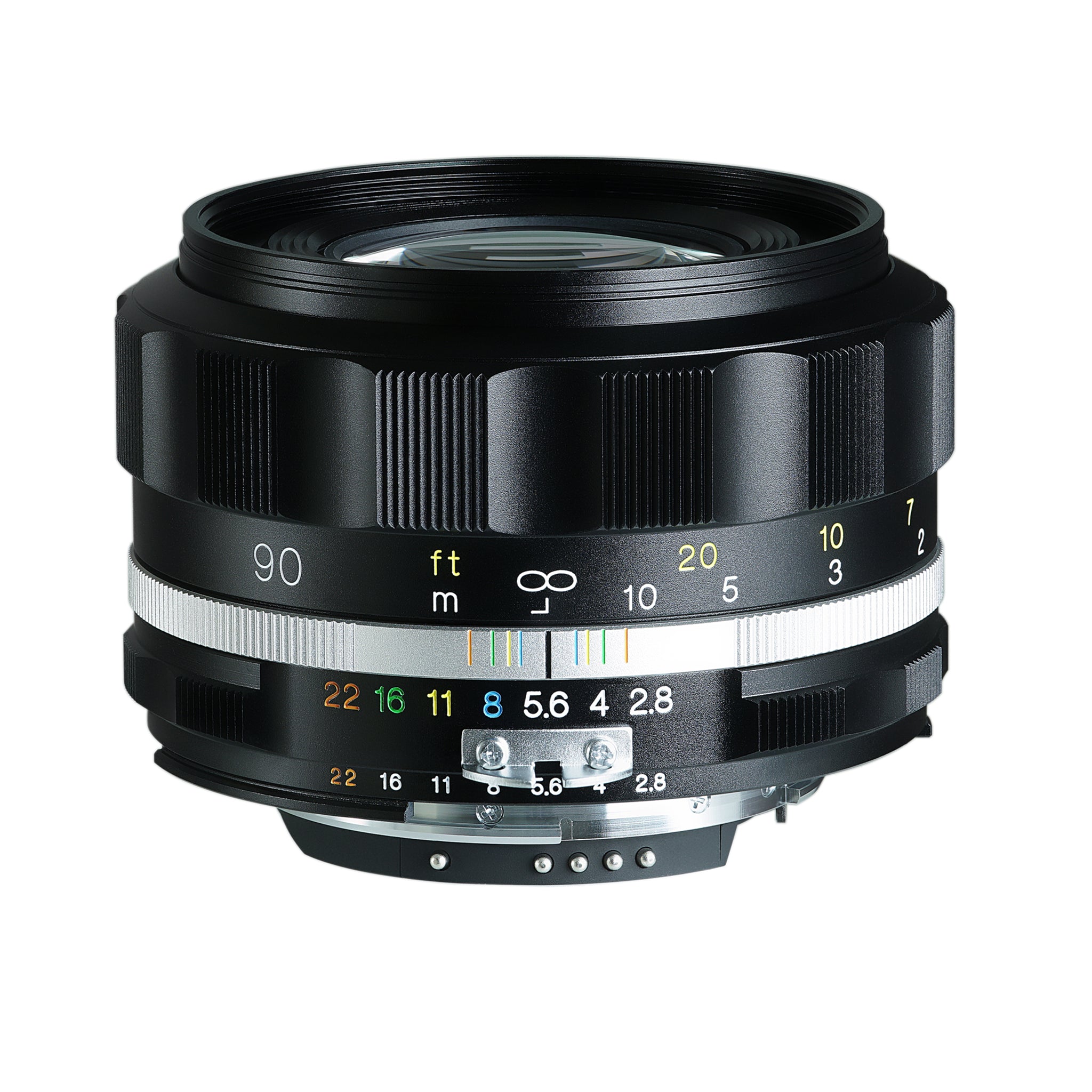 Voigtlander 90mm f2.8 SL II-S Apo-Skopar Nikon Fit Lente negra