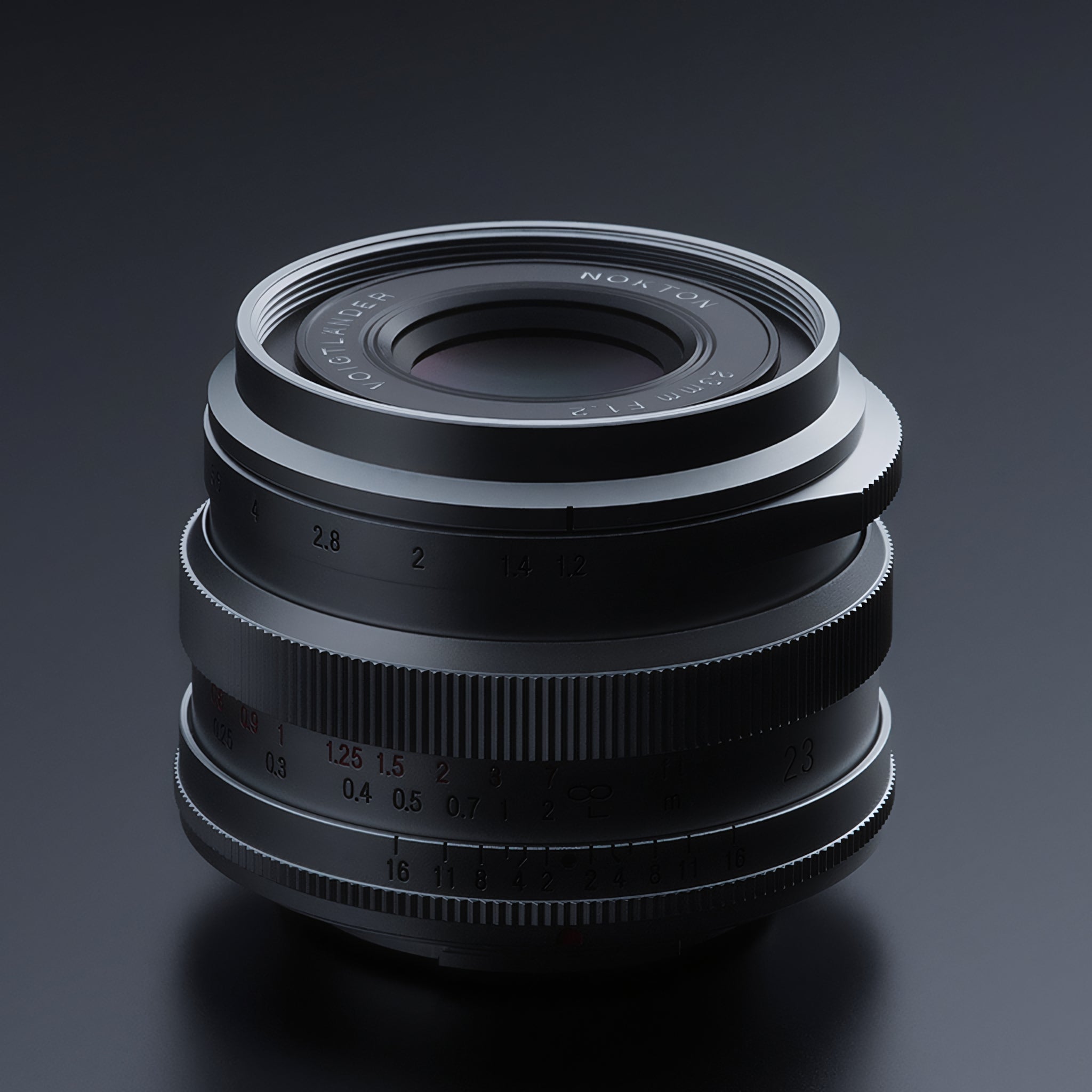 Voigtlander 23mm f1.2 Nokton Aspherical Fuji X Mount Silver Lens